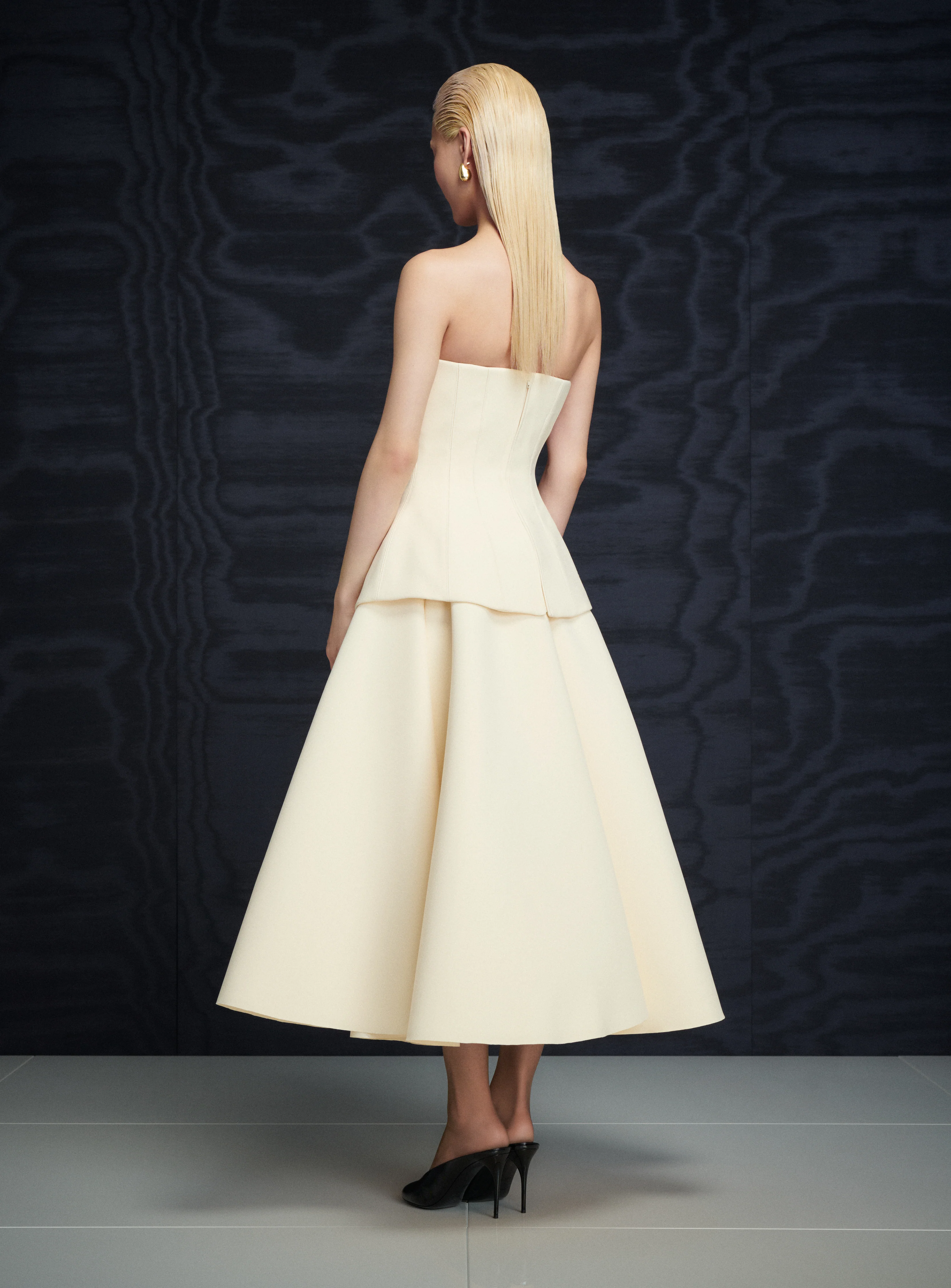The Ada Midi Dress in Pearl - Image 3