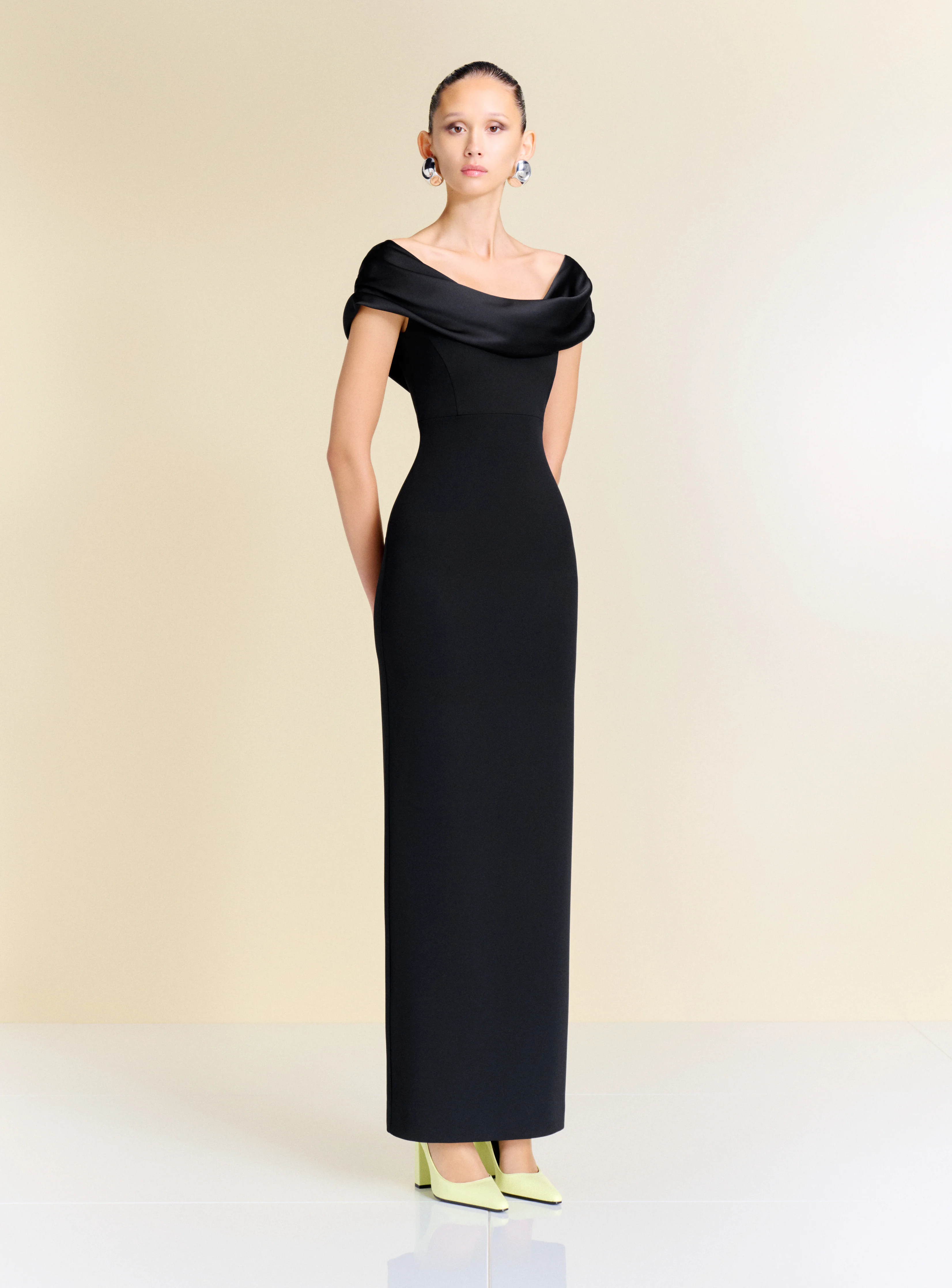 The Adele Maxi Dress in Black - Image 3