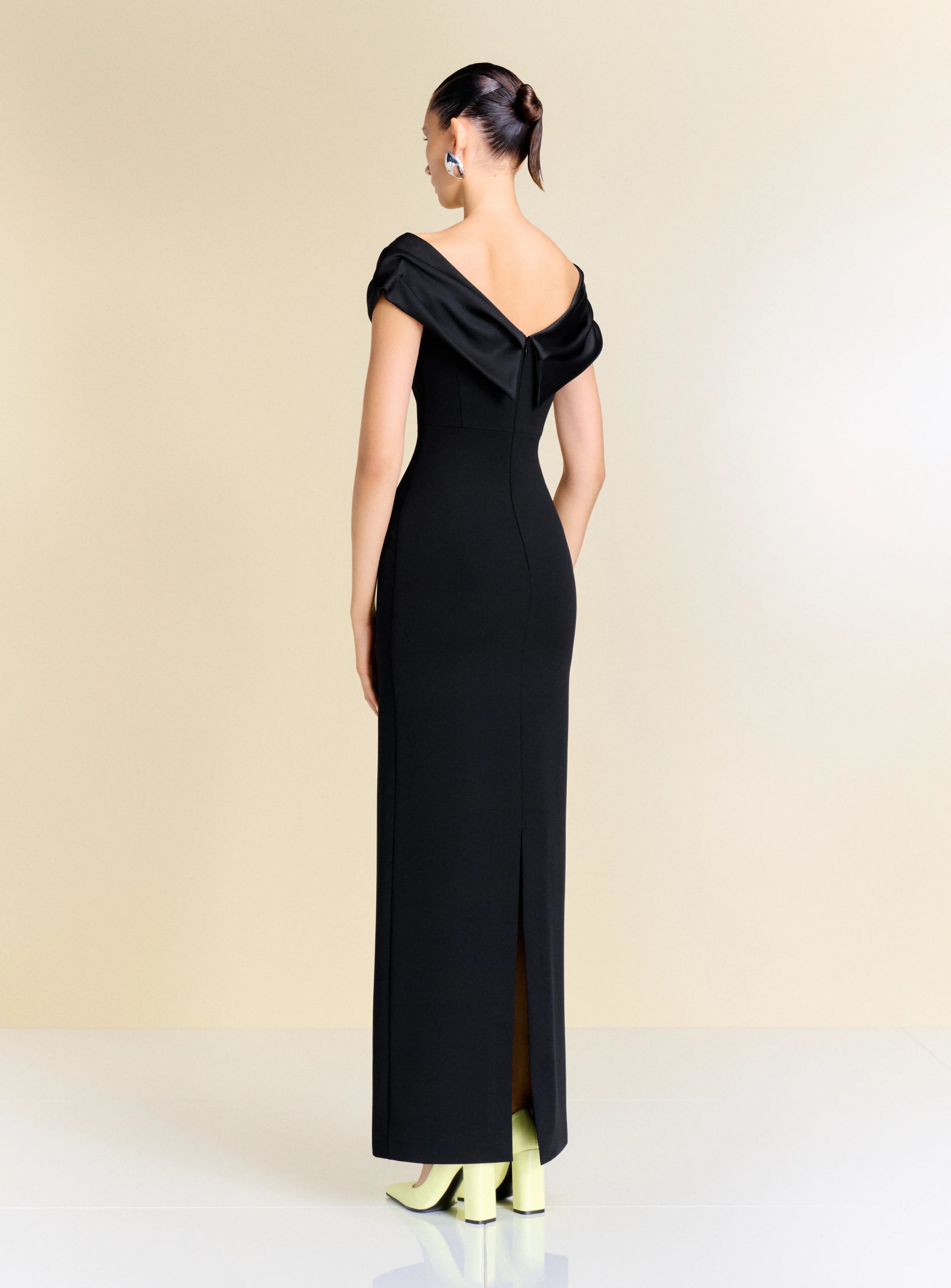 The Adele Maxi Dress in Black - Image 4