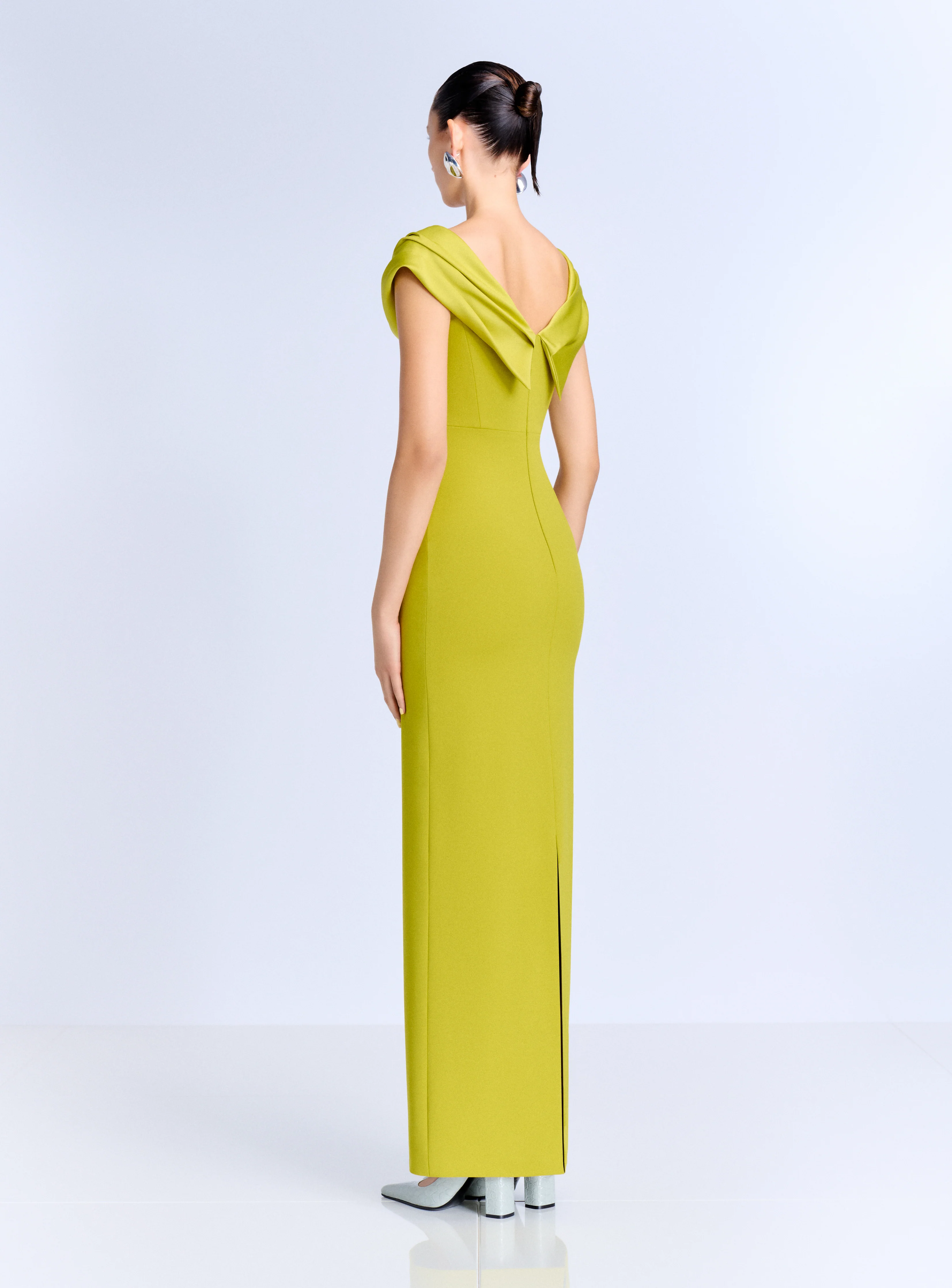 The Adele Maxi Dress in Chartreuse - Image 5