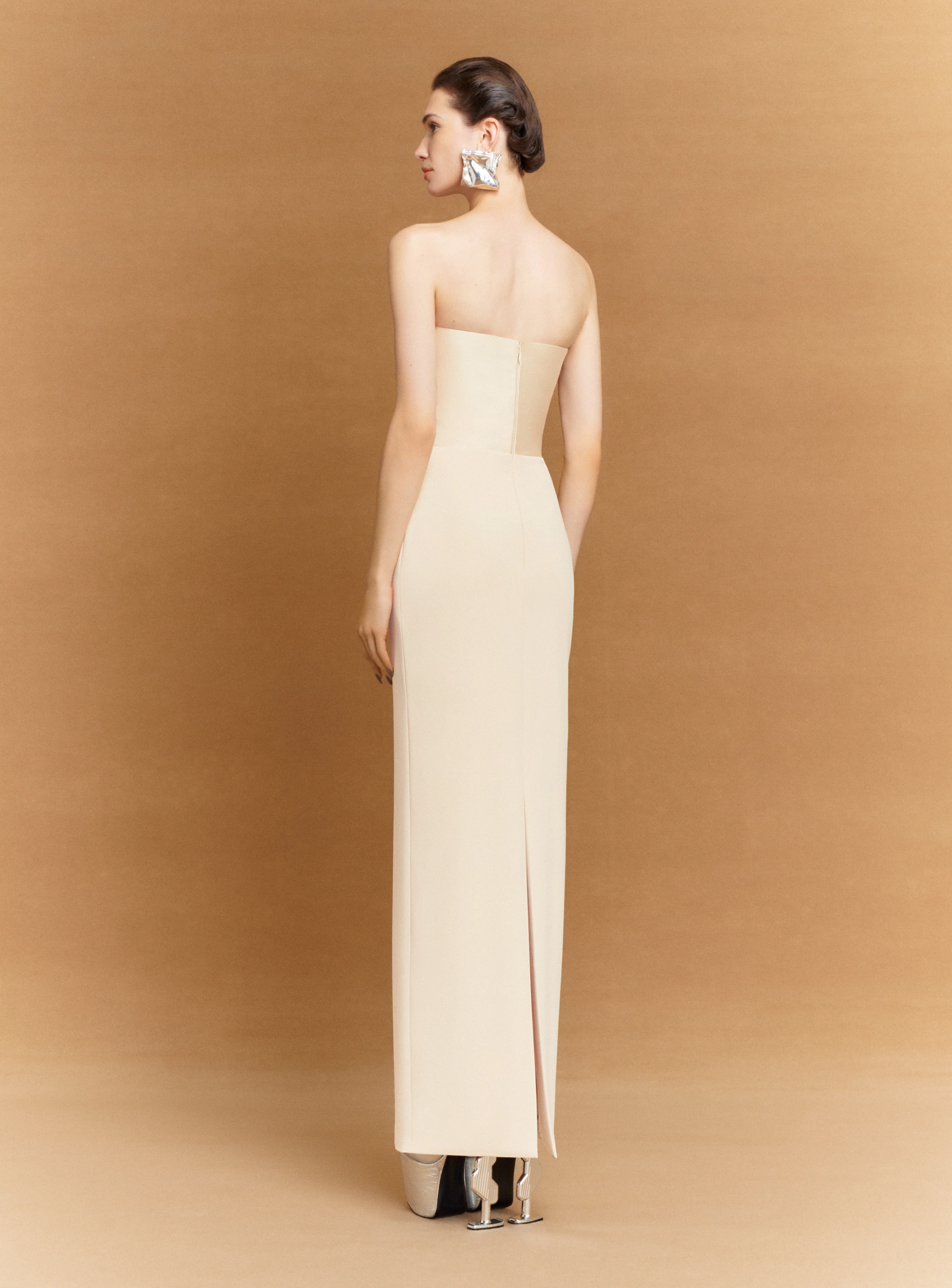 The Afra Maxi Dress in Alabaster - Image 3