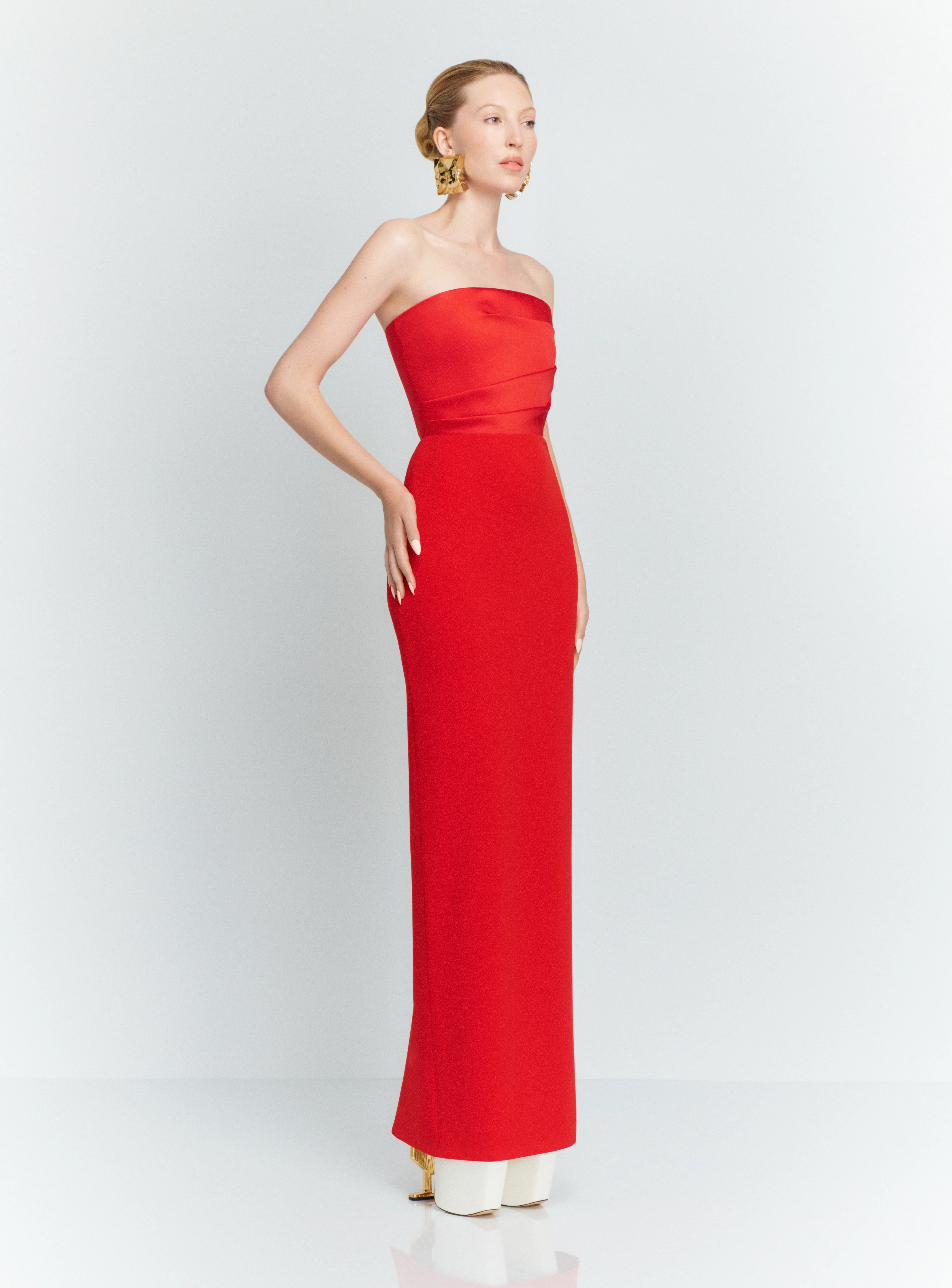 The Afra Maxi Dress in Red - Image 2
