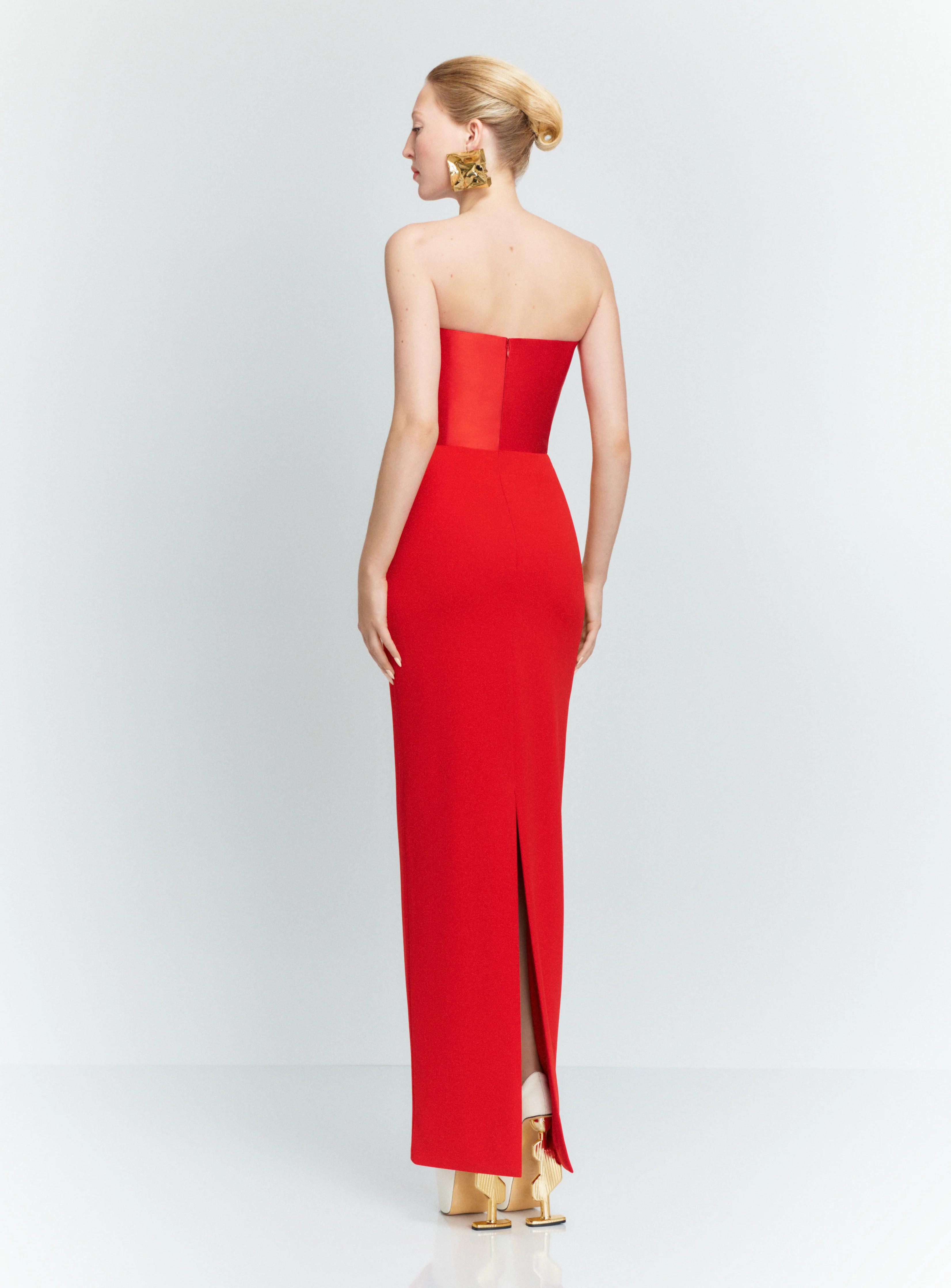 The Afra Maxi Dress in Red - Image 3