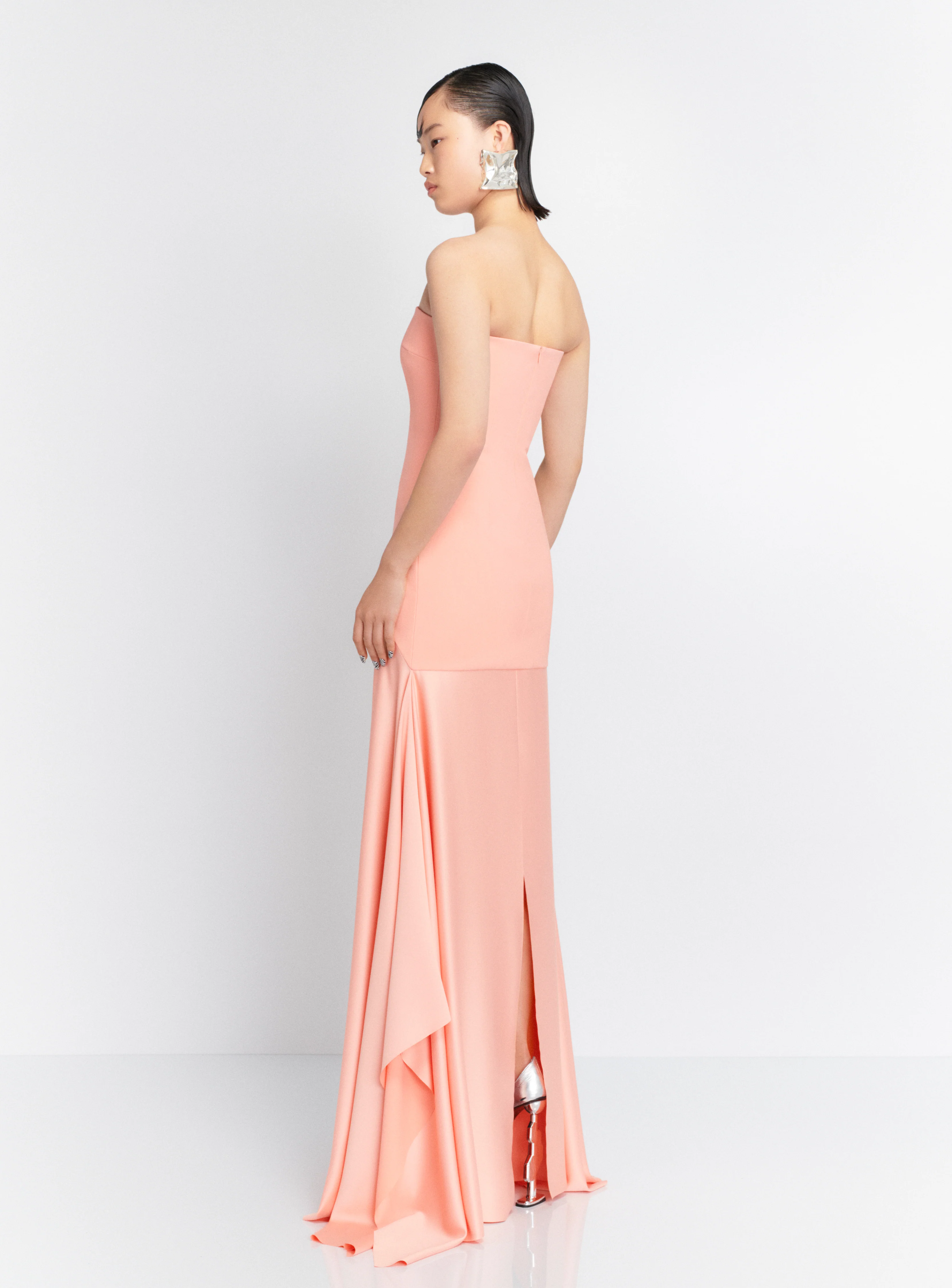 The Alessandra Maxi Dress in Nectar Pink - Image 3