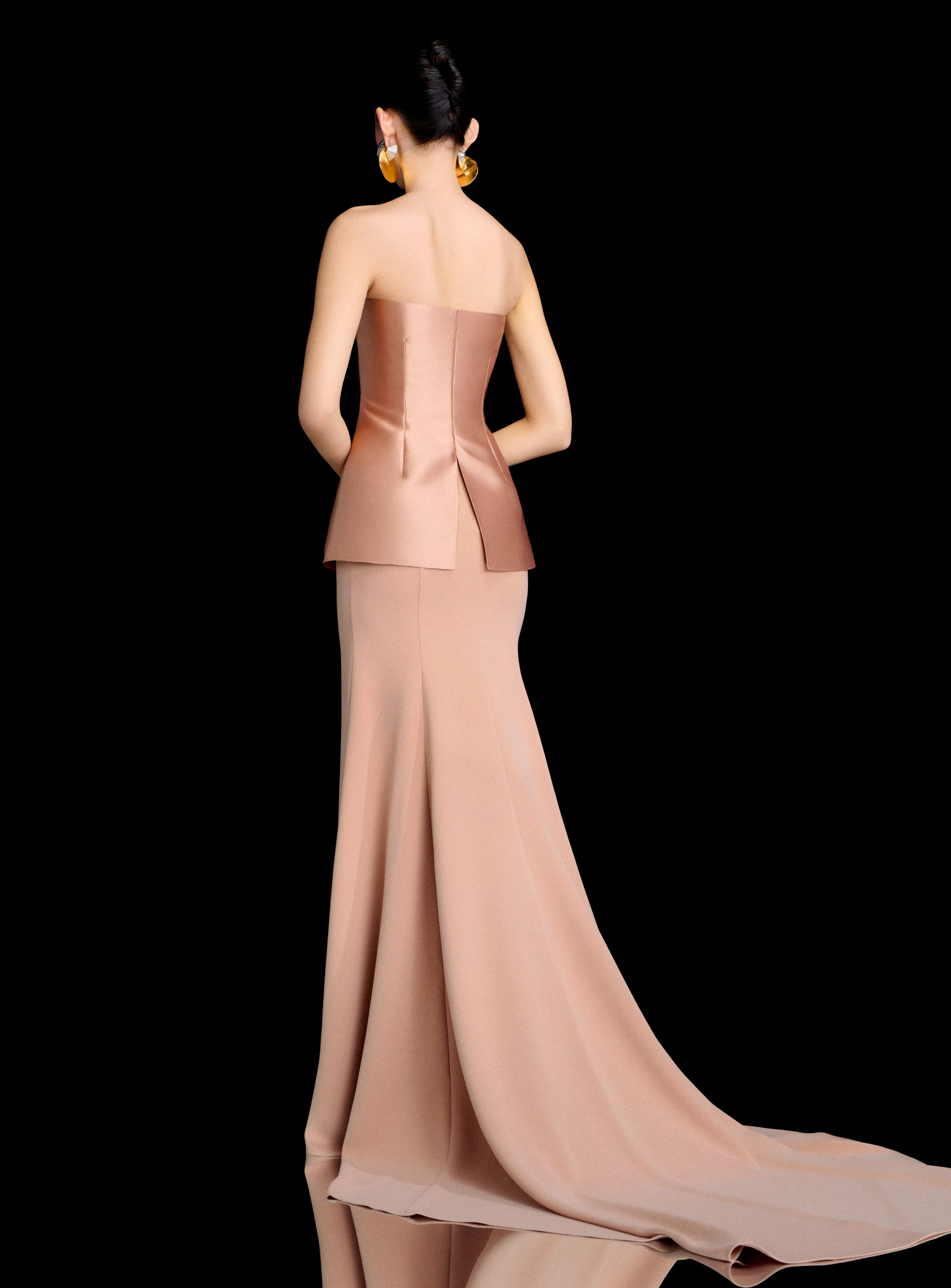 The Alia Maxi Dress in Nude - Image 2