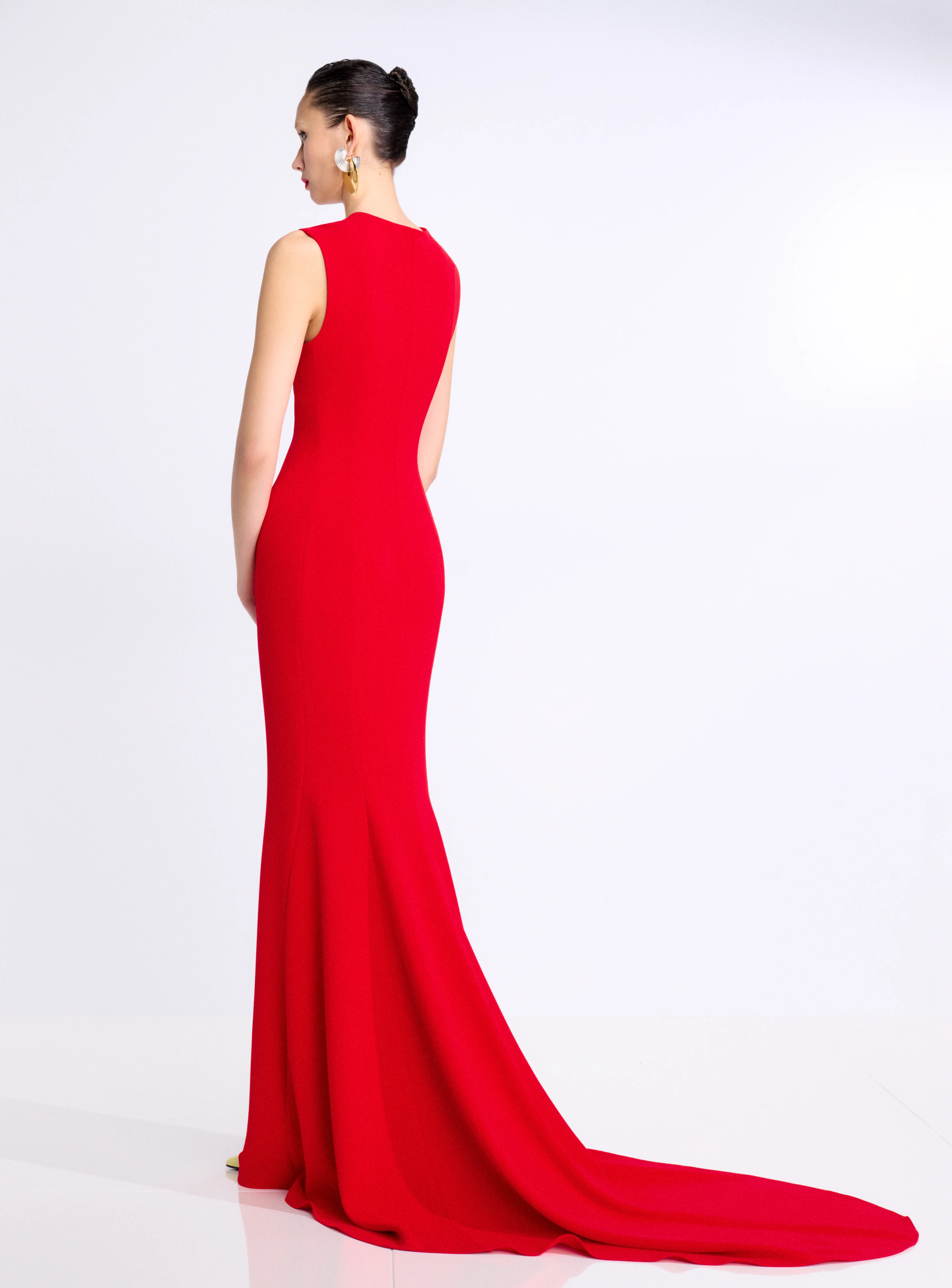 The Althea Maxi Dress in Red - Image 4