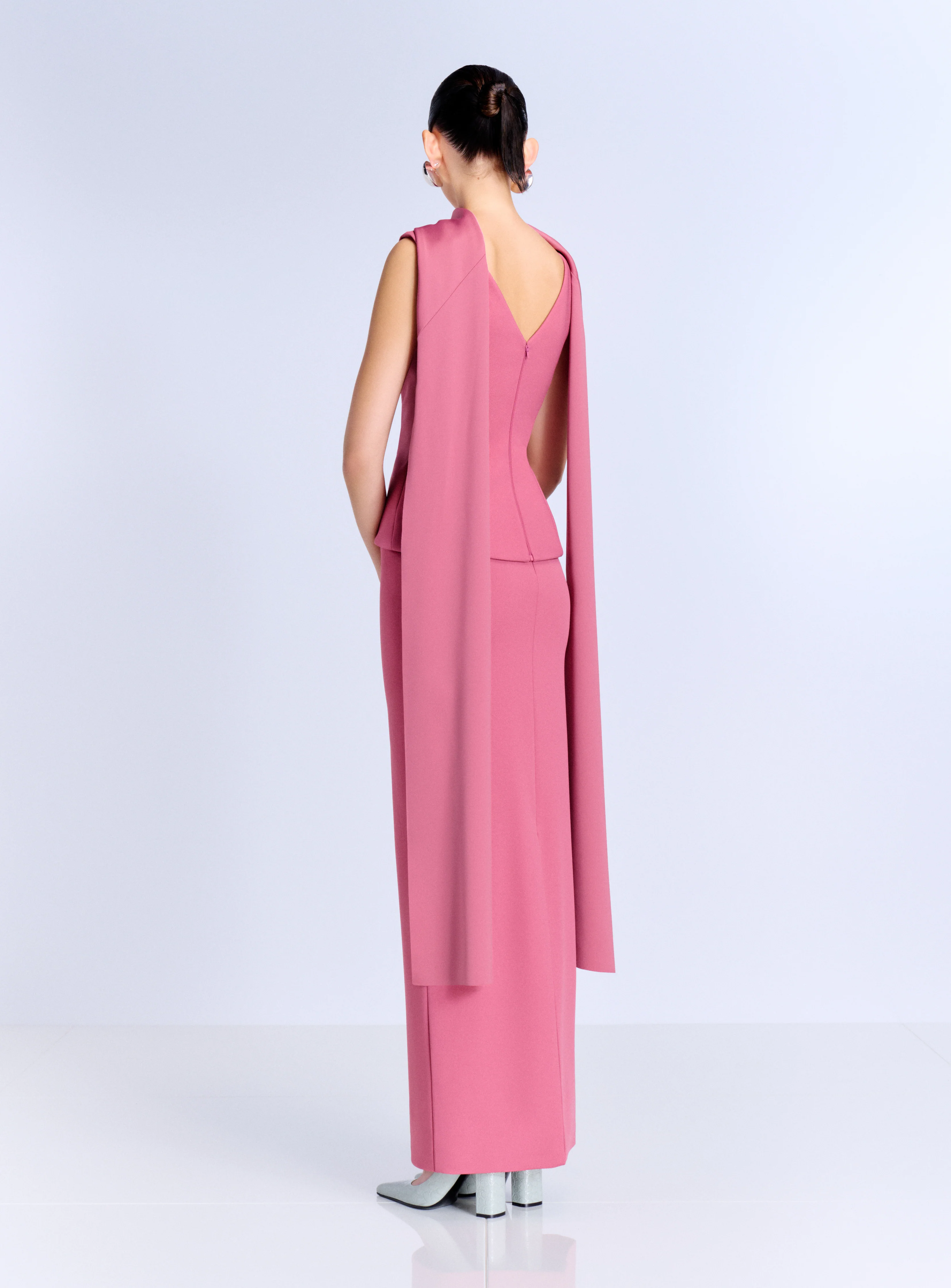 The Annie Maxi Dress in Dark Rose - Image 3