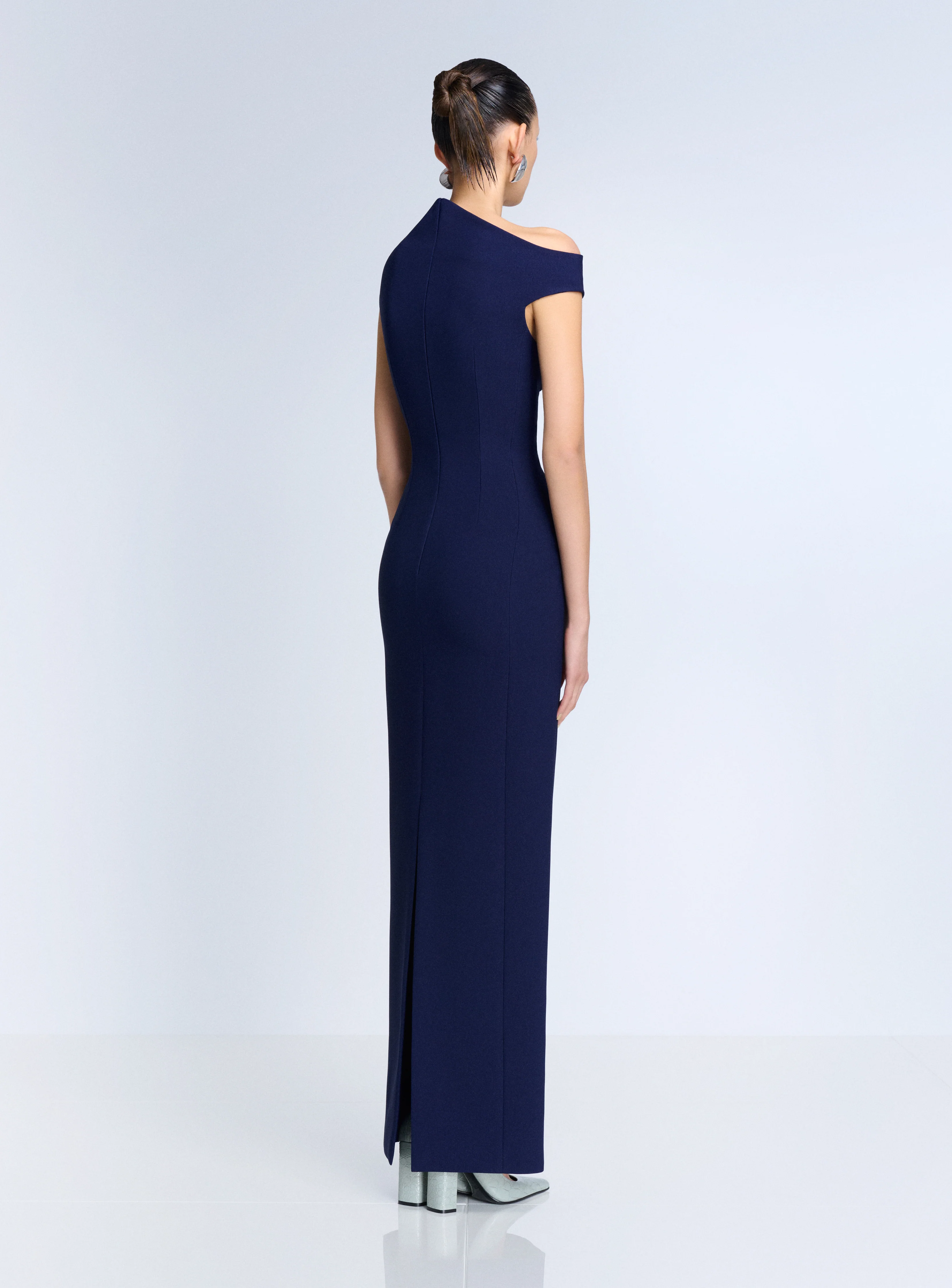 The Arion Maxi Dress in Navy - Image 3