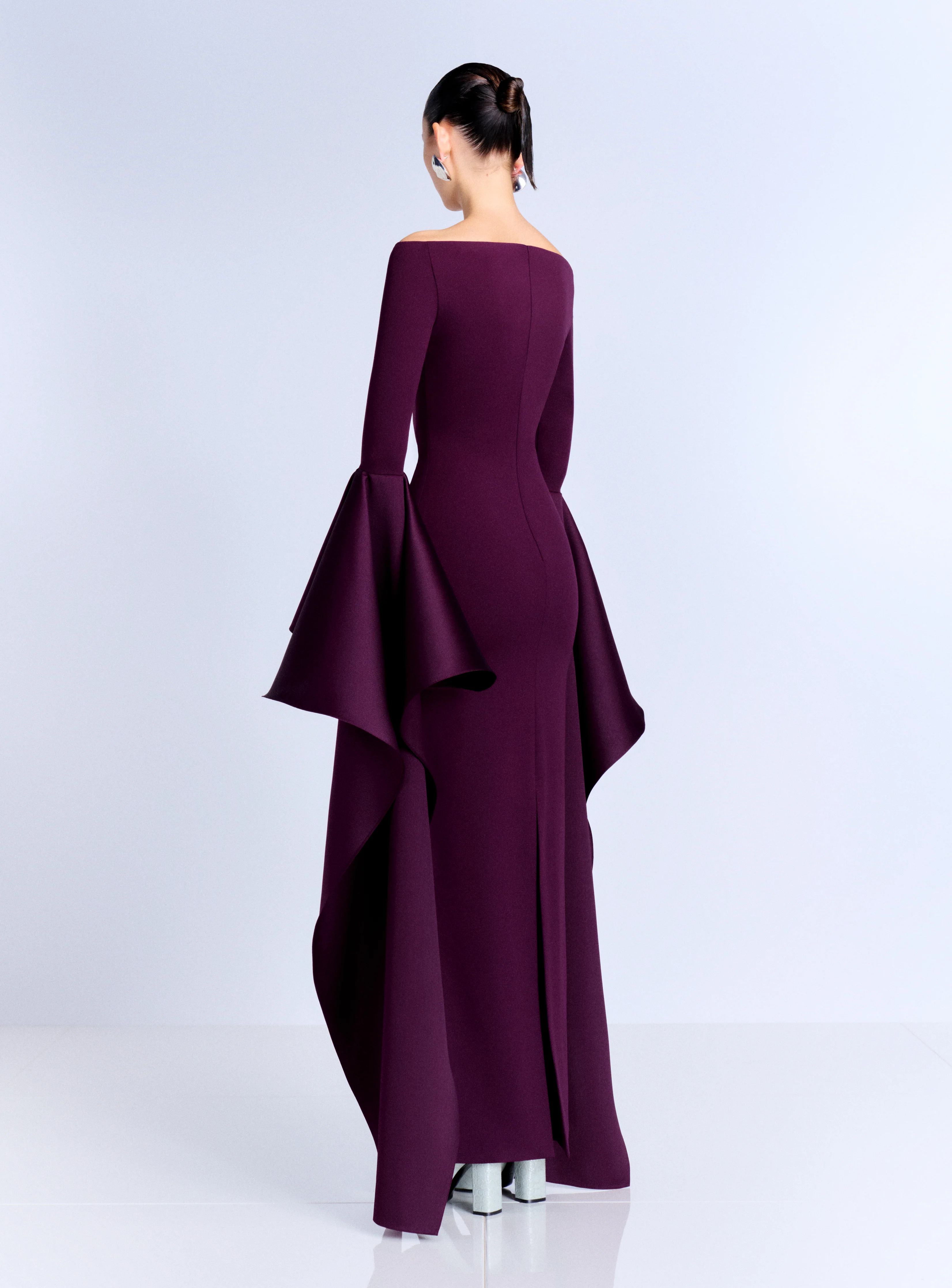 The Astria Maxi Dress in Grape - Image 3