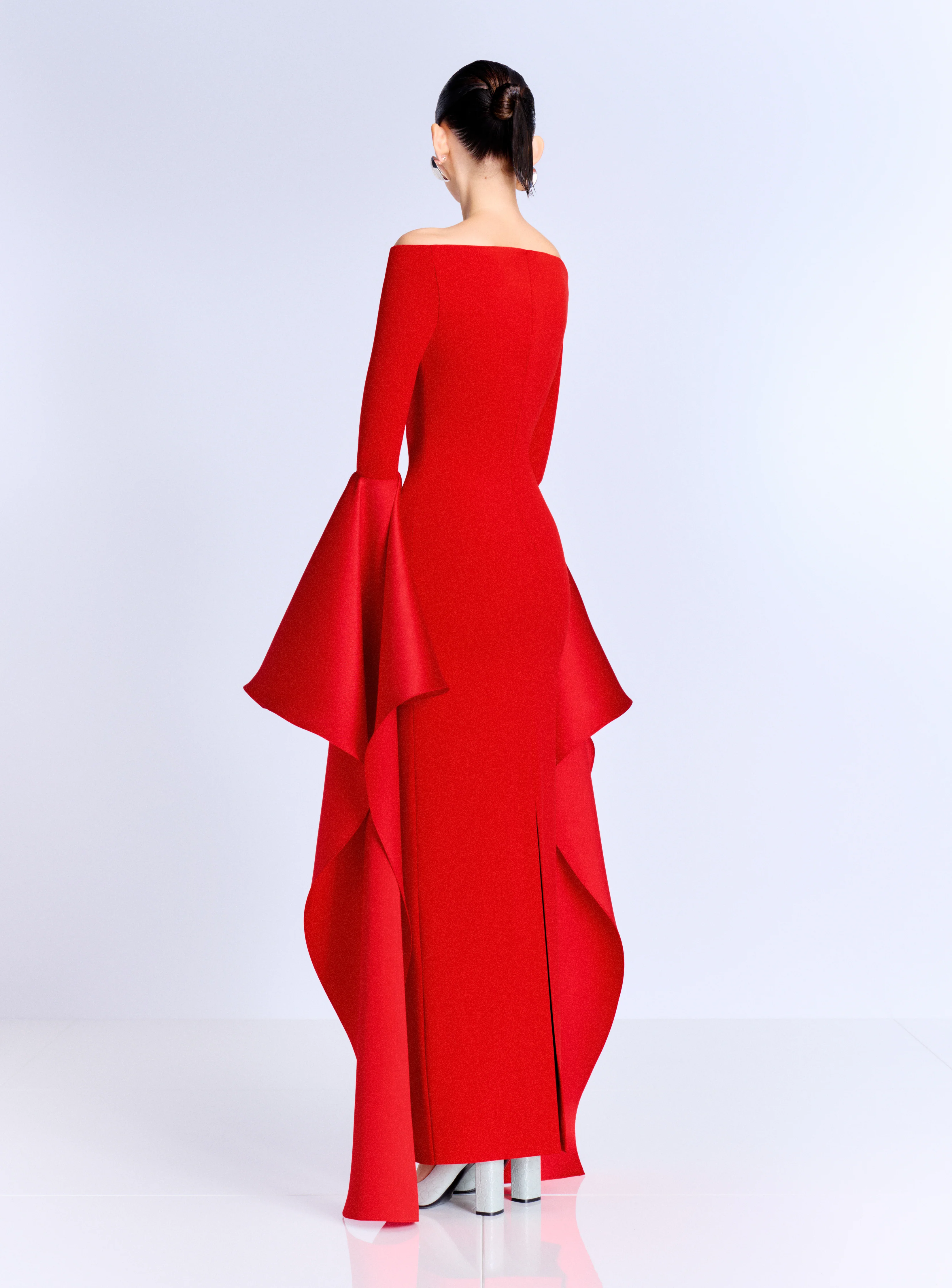 The Astria Maxi Dress in Red - Image 3