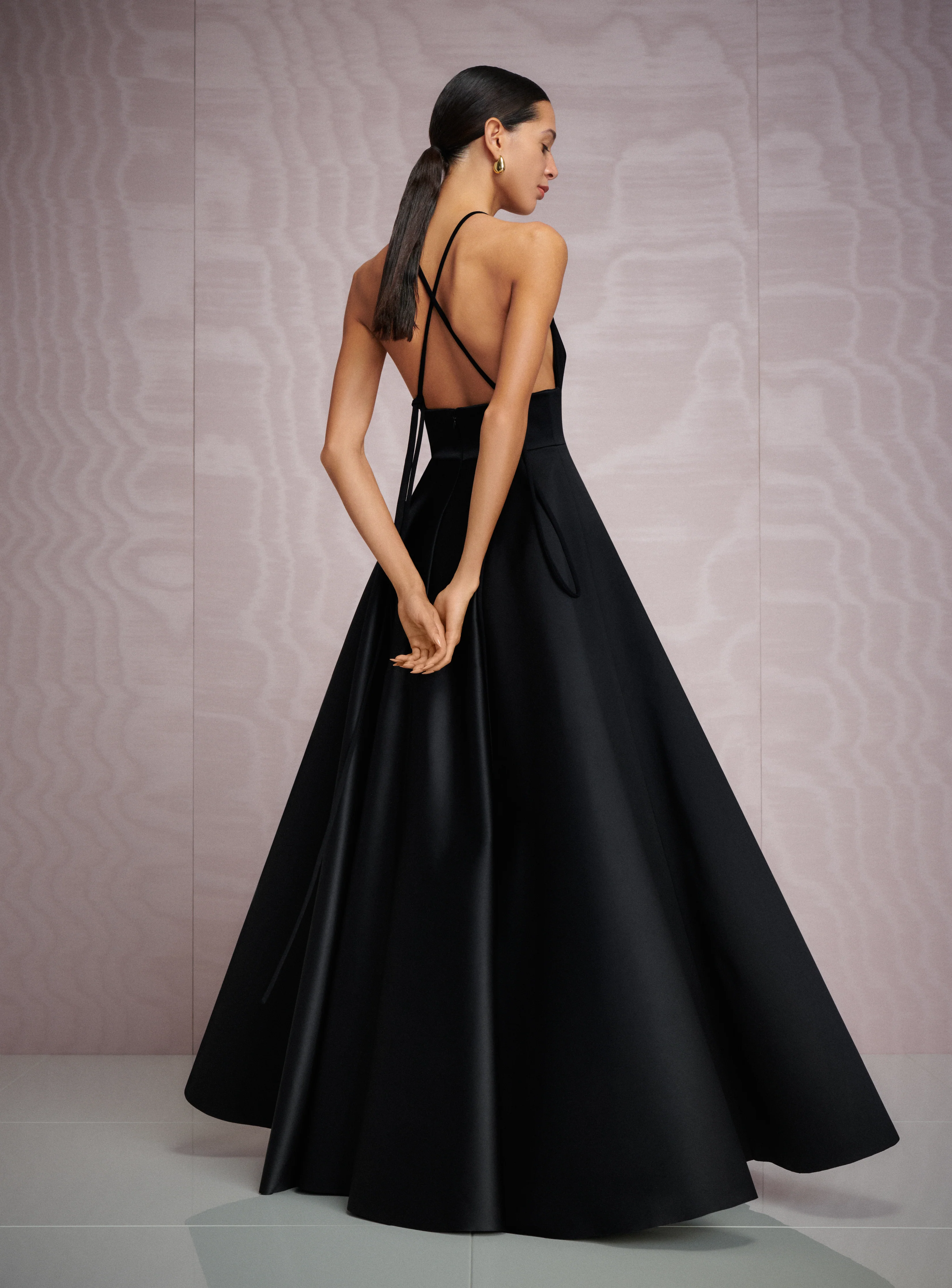 The Avallon Maxi Dress in Black - Image 3