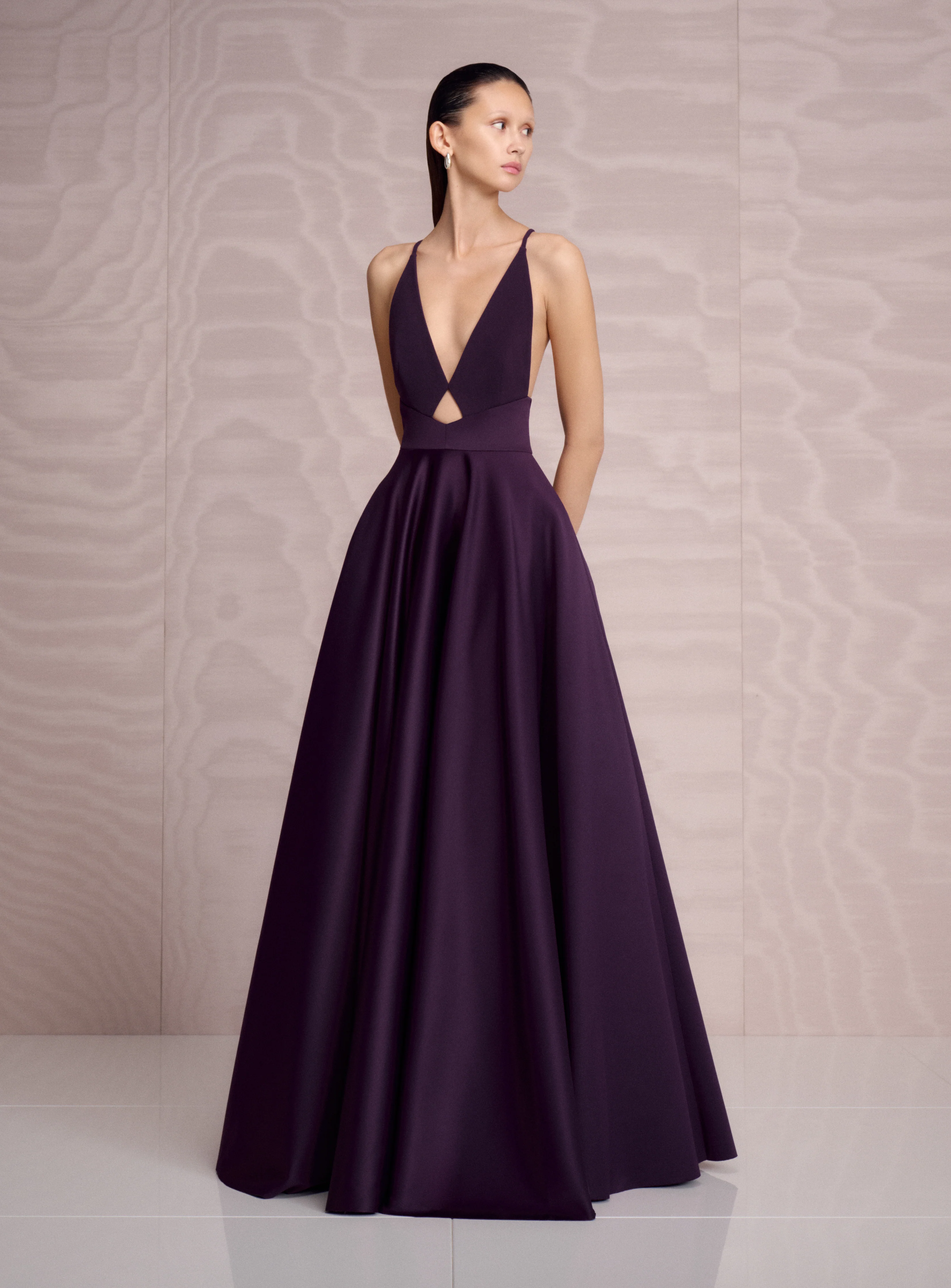 The Avallon Maxi Dress in Plum