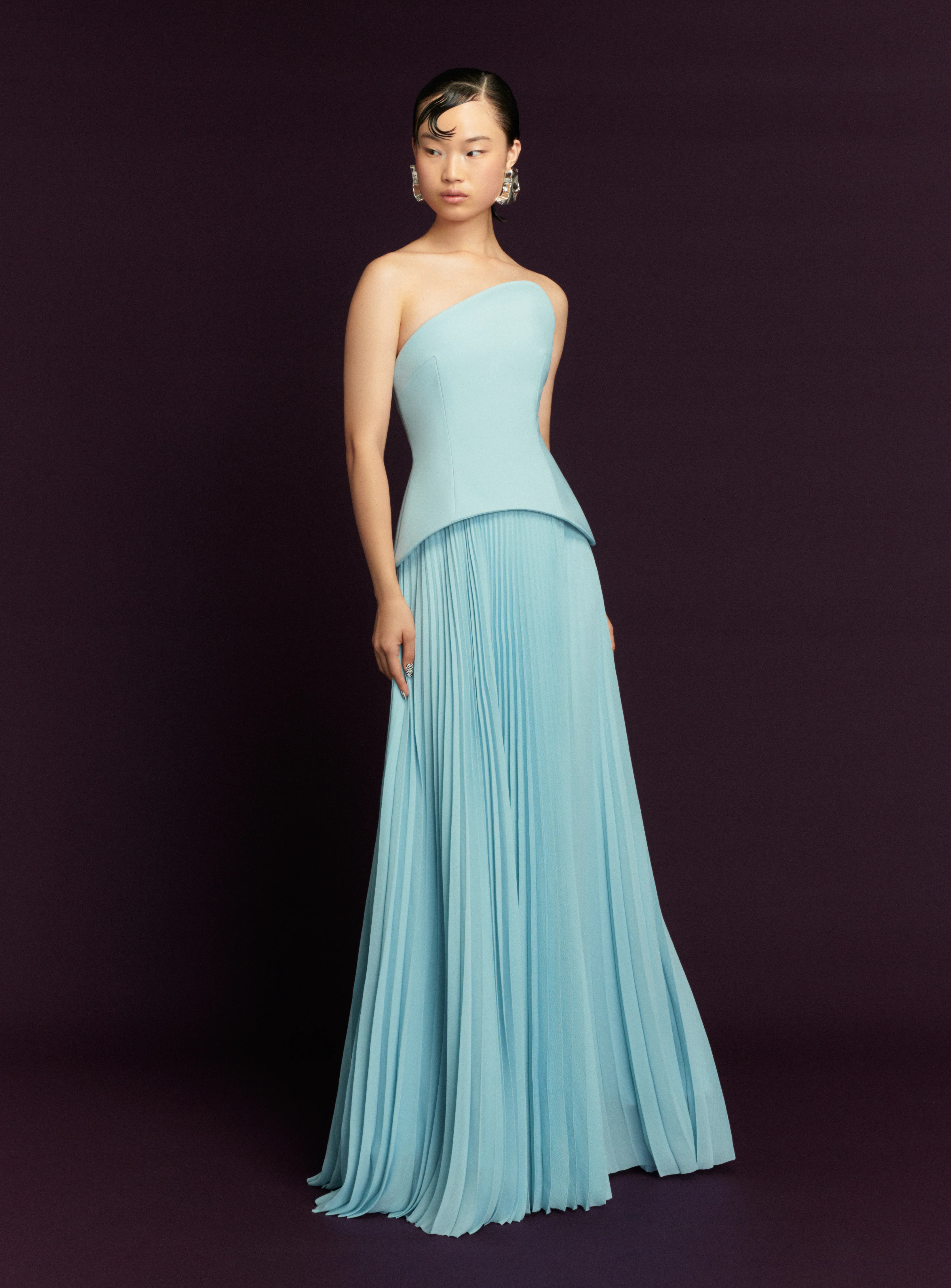 The Britt Maxi Dress in Arctic Blue - Image 2