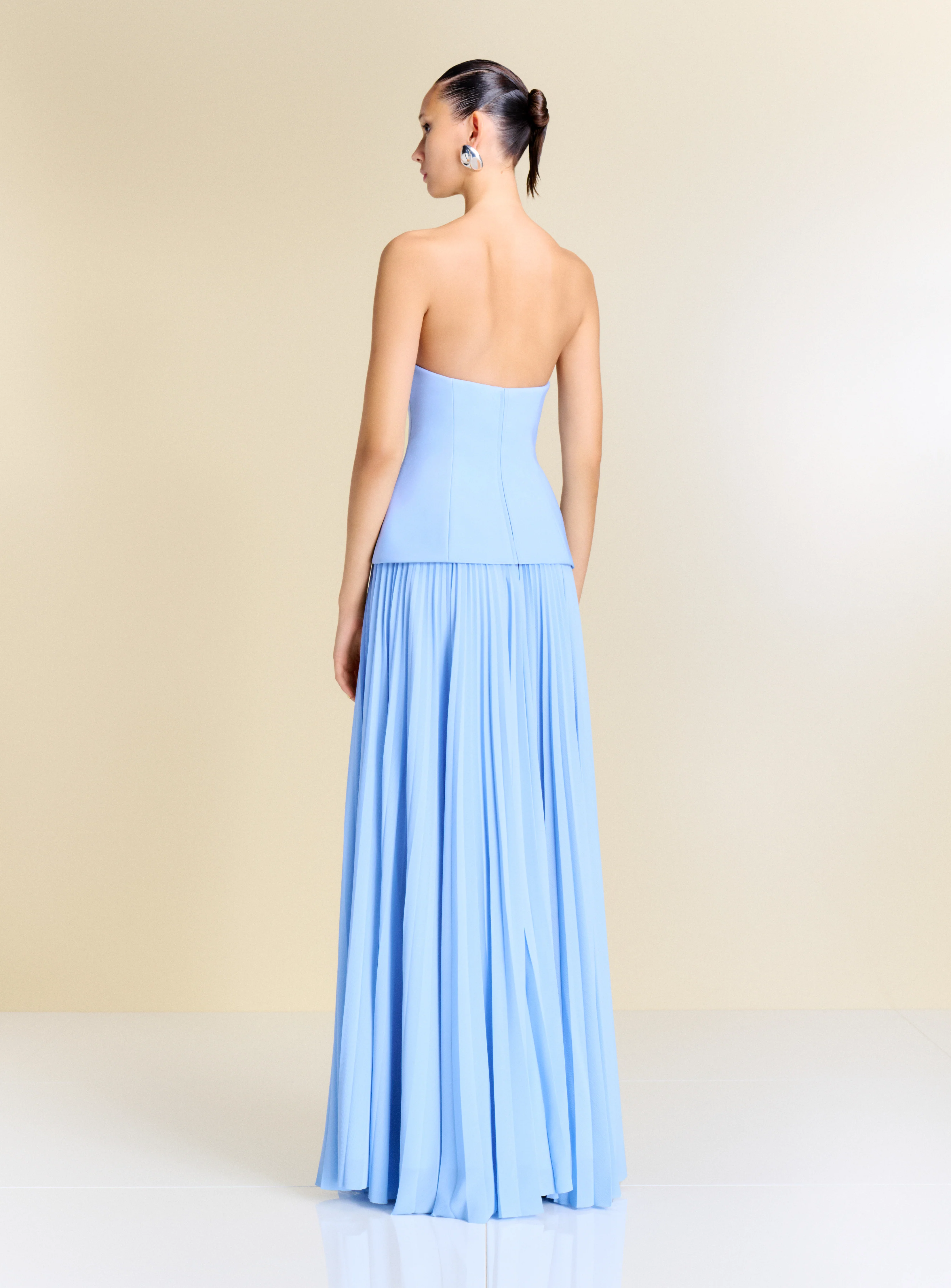 The Britt Maxi Dress in Light Blue - Image 3