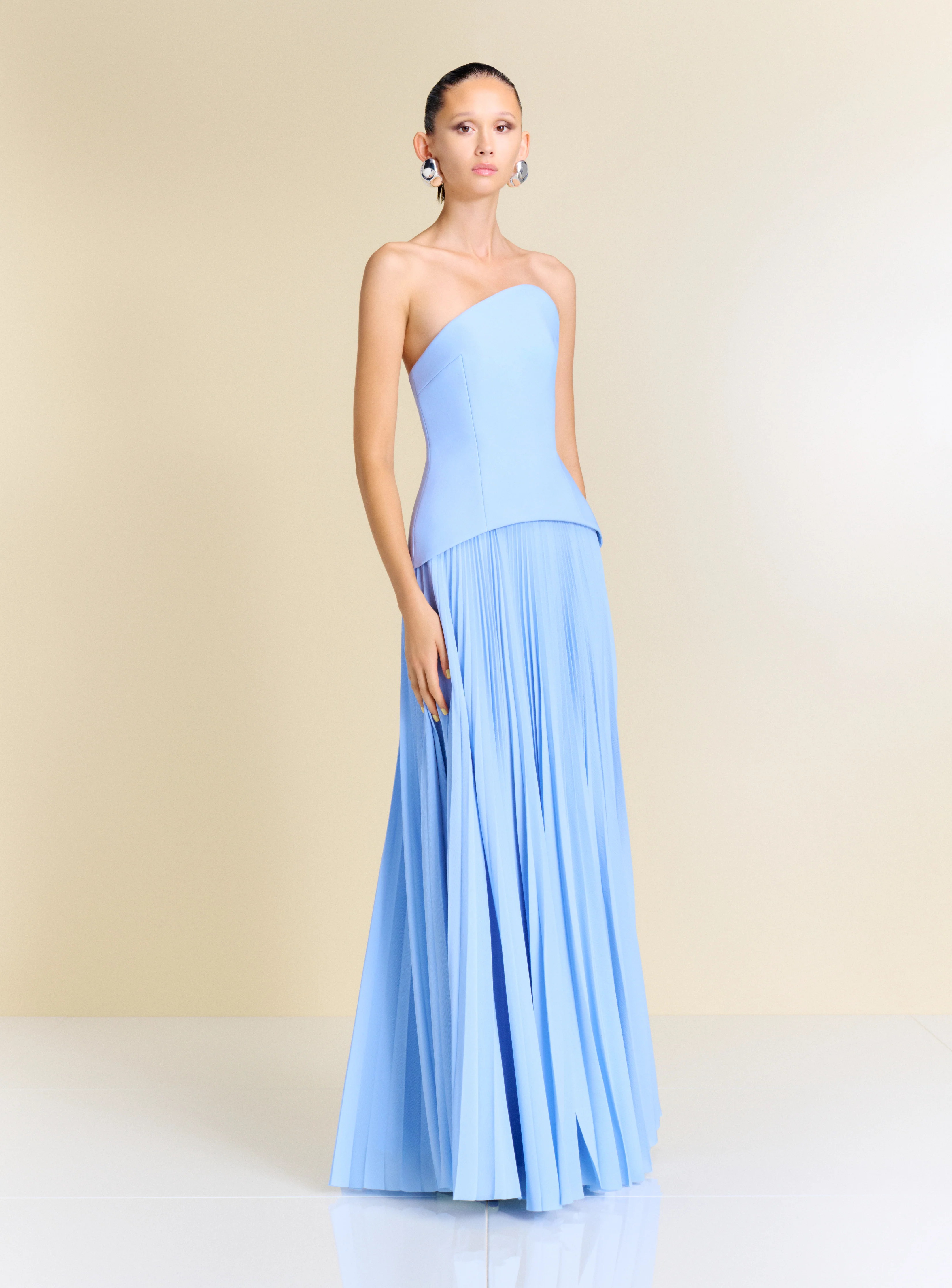 The Britt Maxi Dress in Light Blue - Image 4