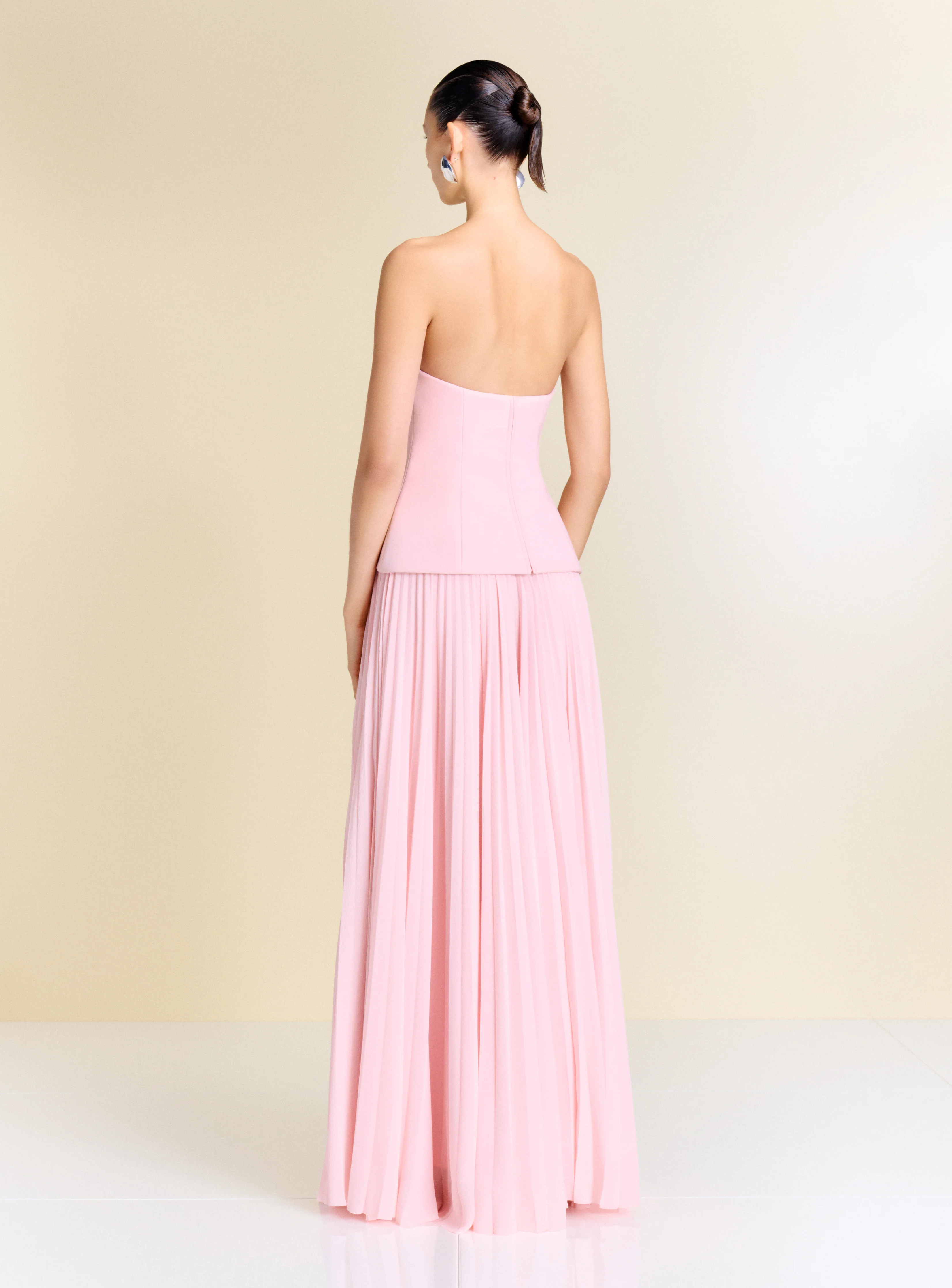 The Britt Maxi Dress in Pale Pink - Image 4