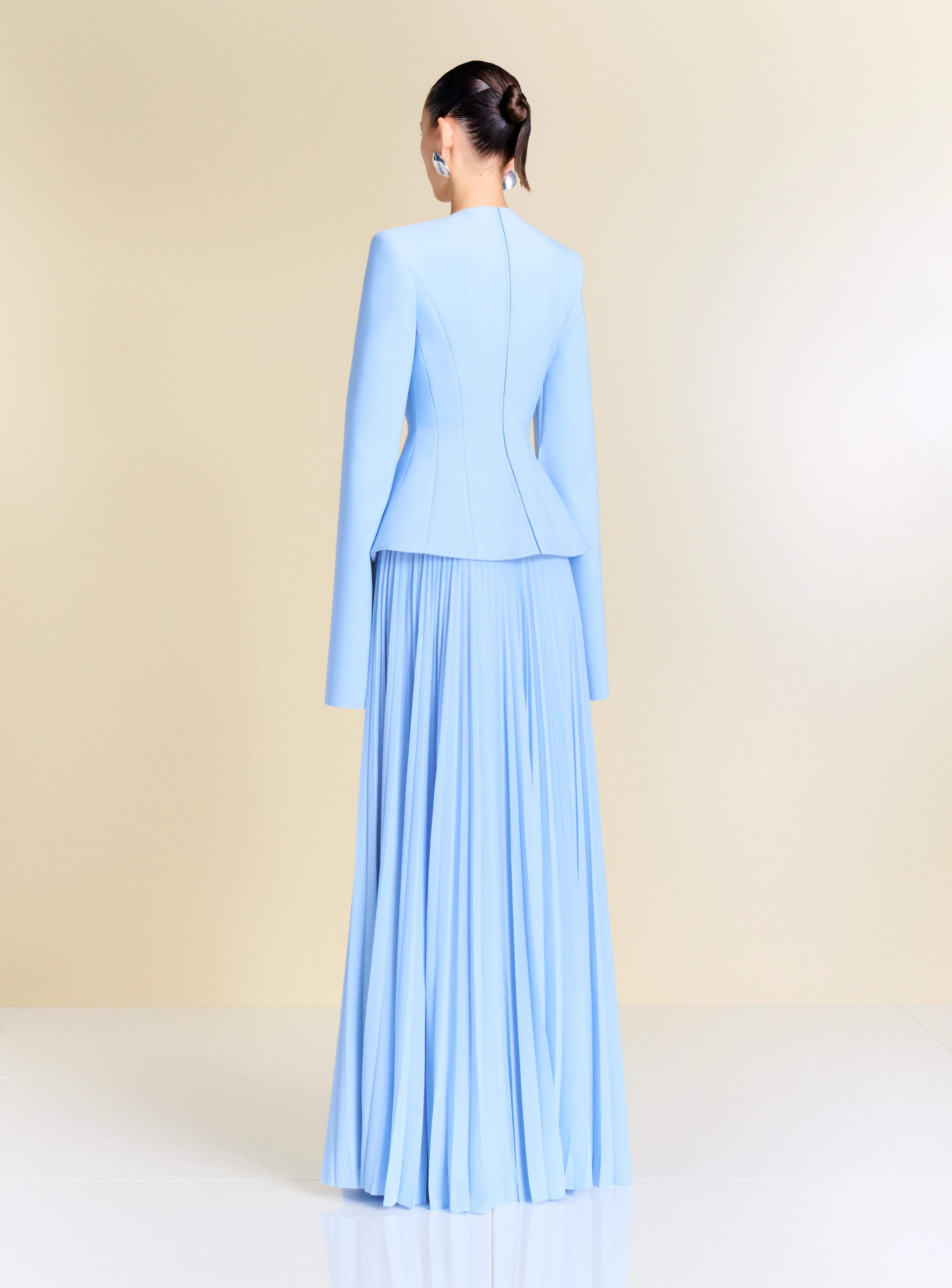 The Callisto Maxi Dress in Light Blue - Image 4