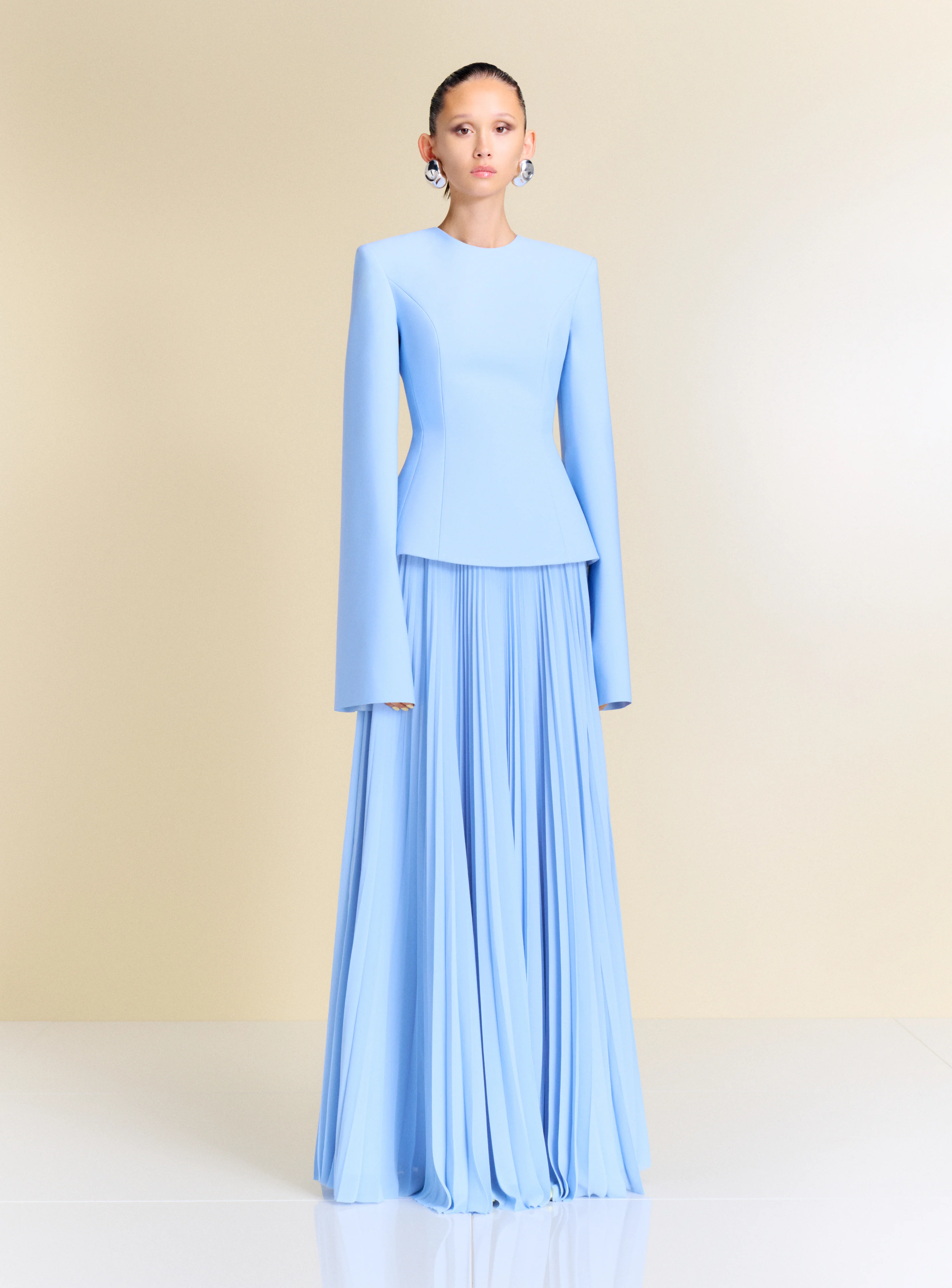 The Callisto Maxi Dress in Light Blue - Image 5