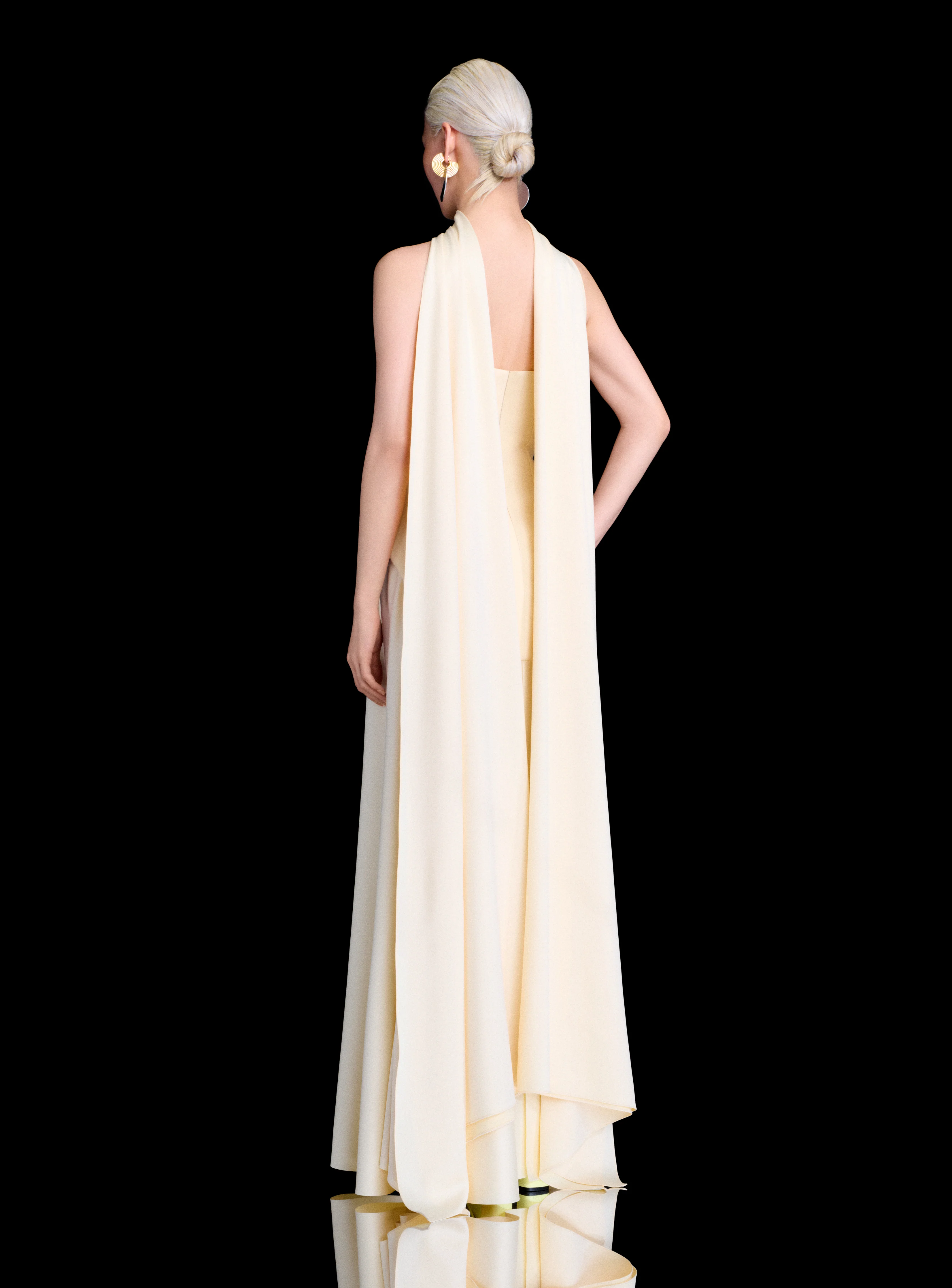The Cece Maxi Dress in Pearl - Image 2