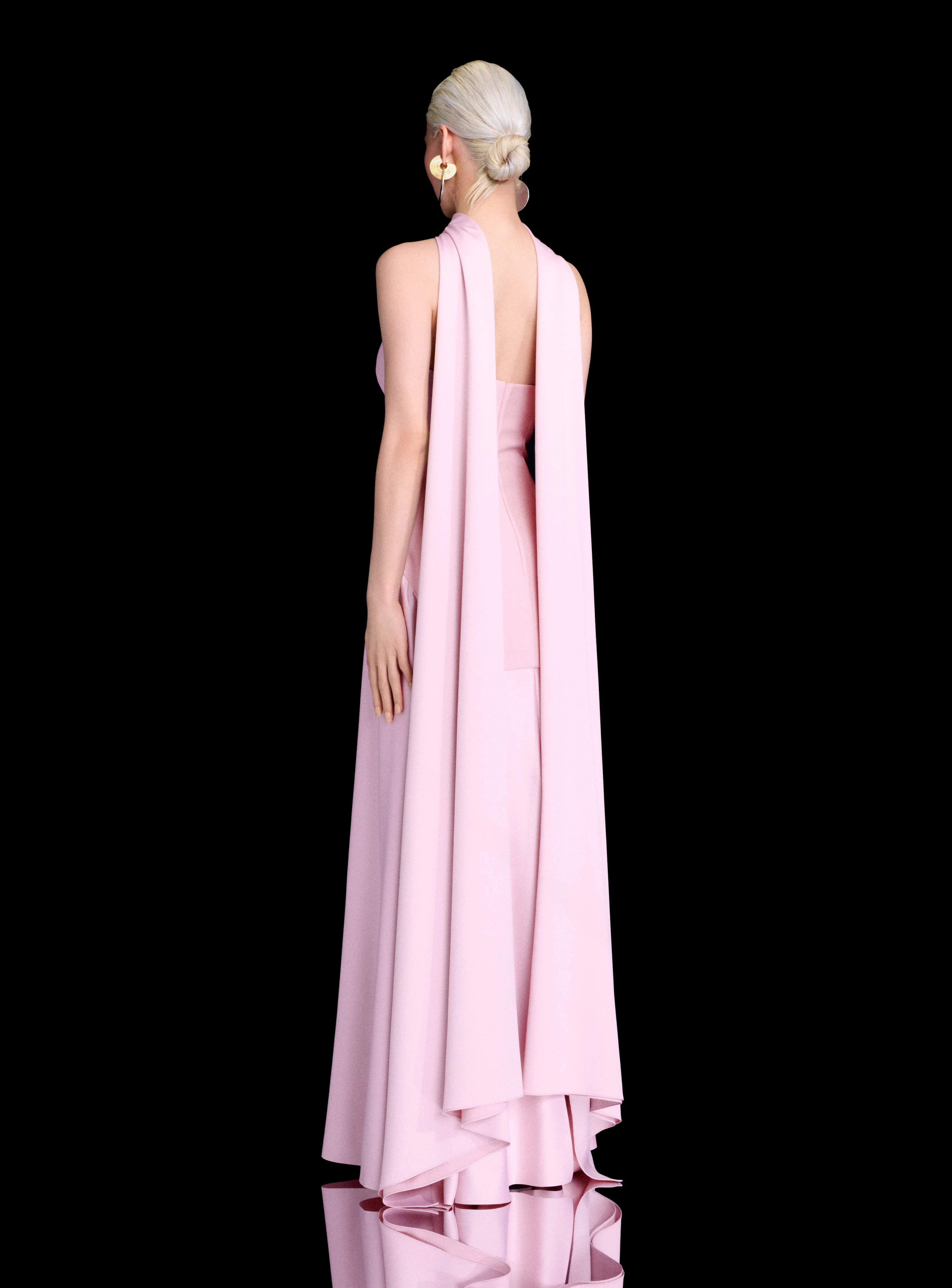 The Cece Maxi Dress in Petal Pink - Image 3