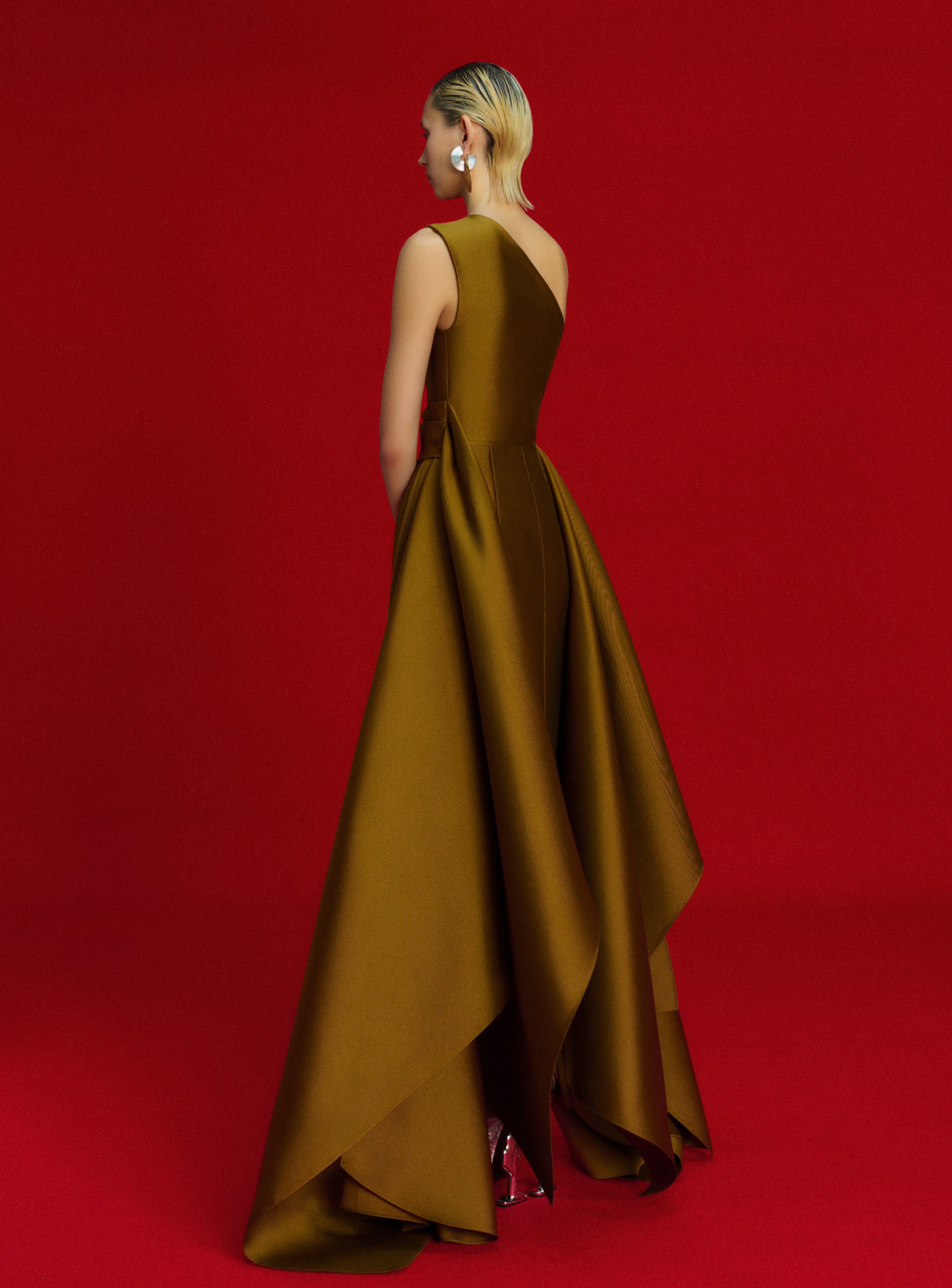 The Charo Maxi Dress in Gold - Image 3