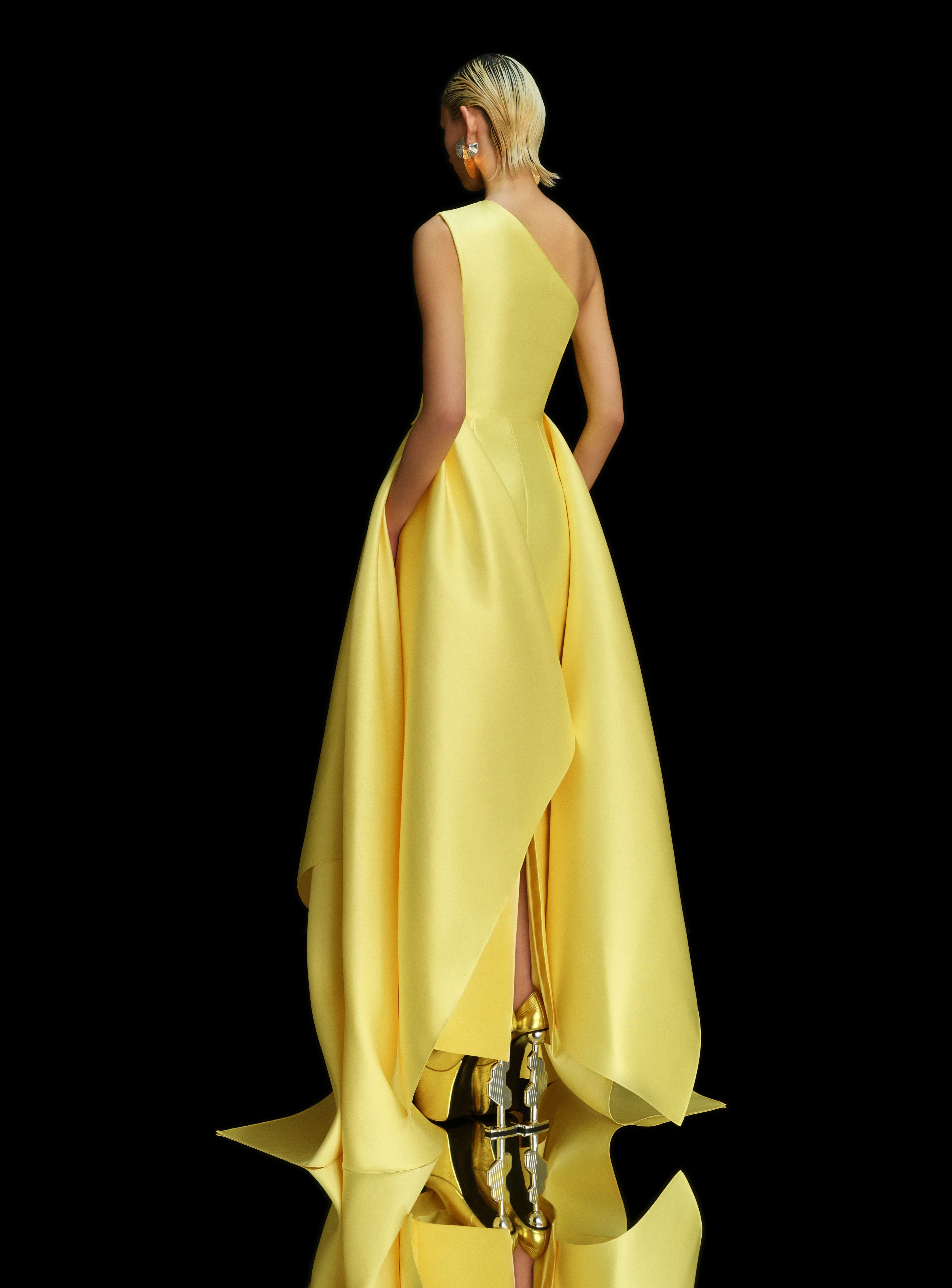 The Charo Maxi Dress in Lemon - Image 3