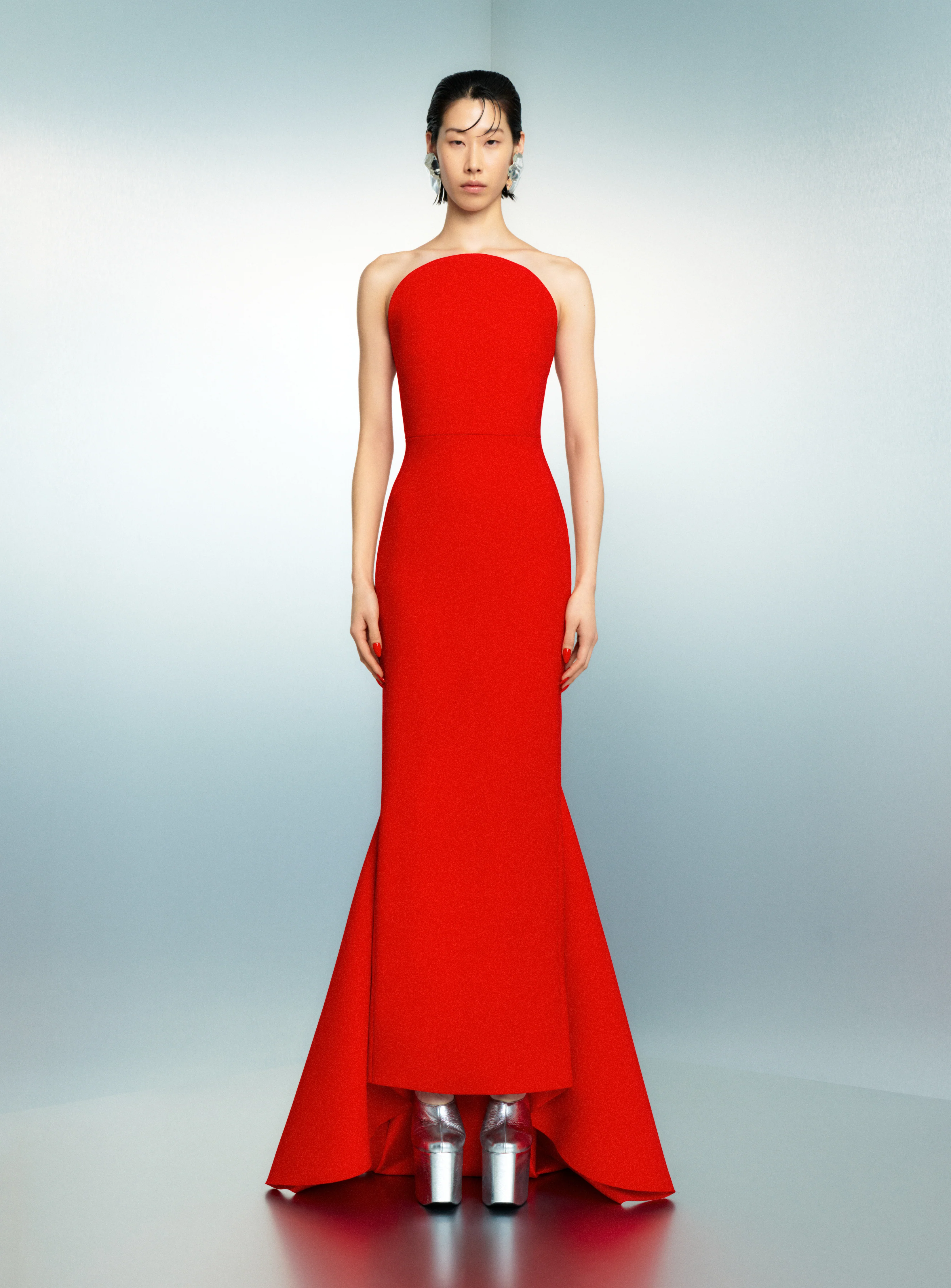 The Citra Maxi Dress in Red