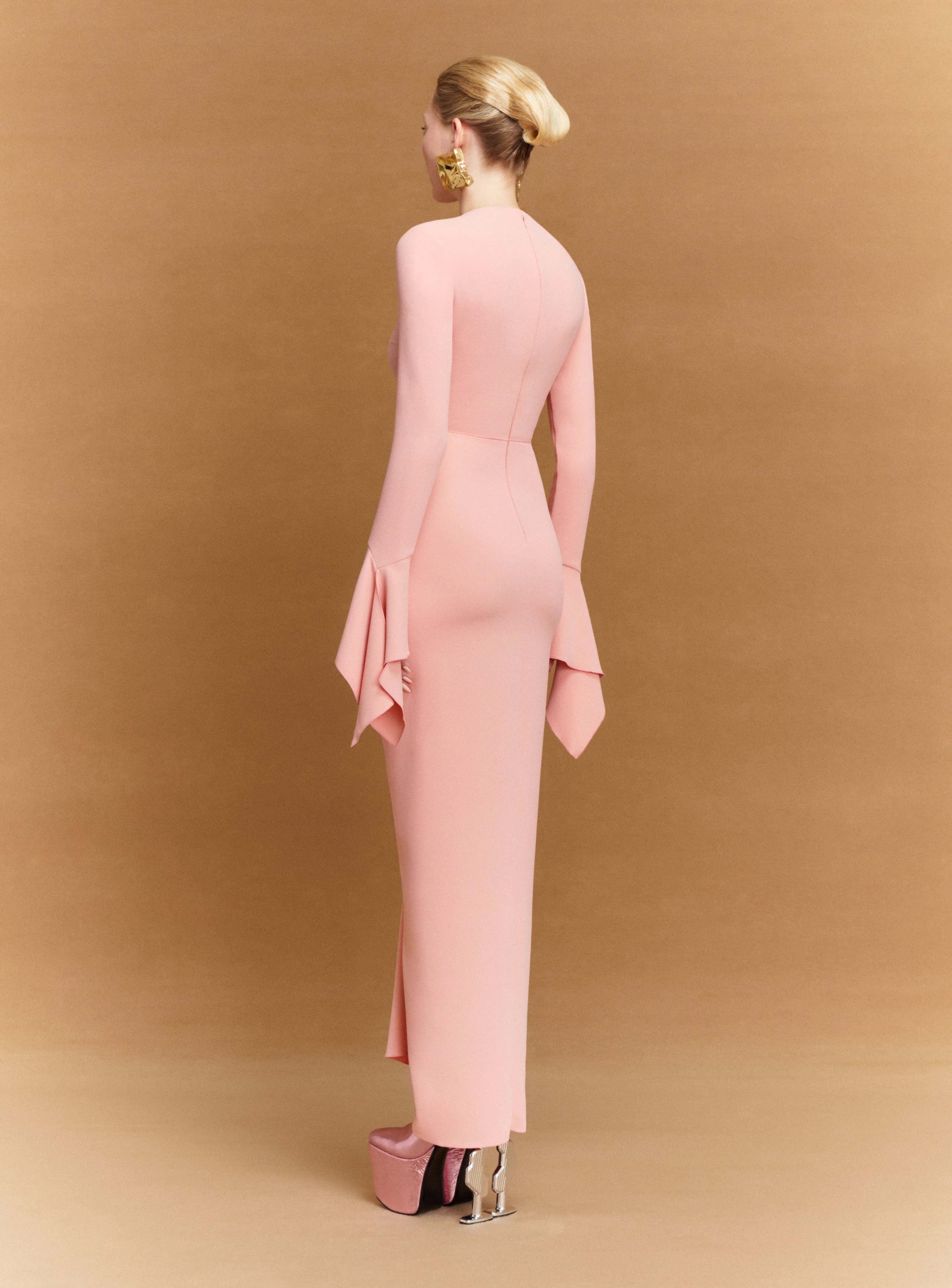 The Della Maxi Dress in Putty Pink - Image 3