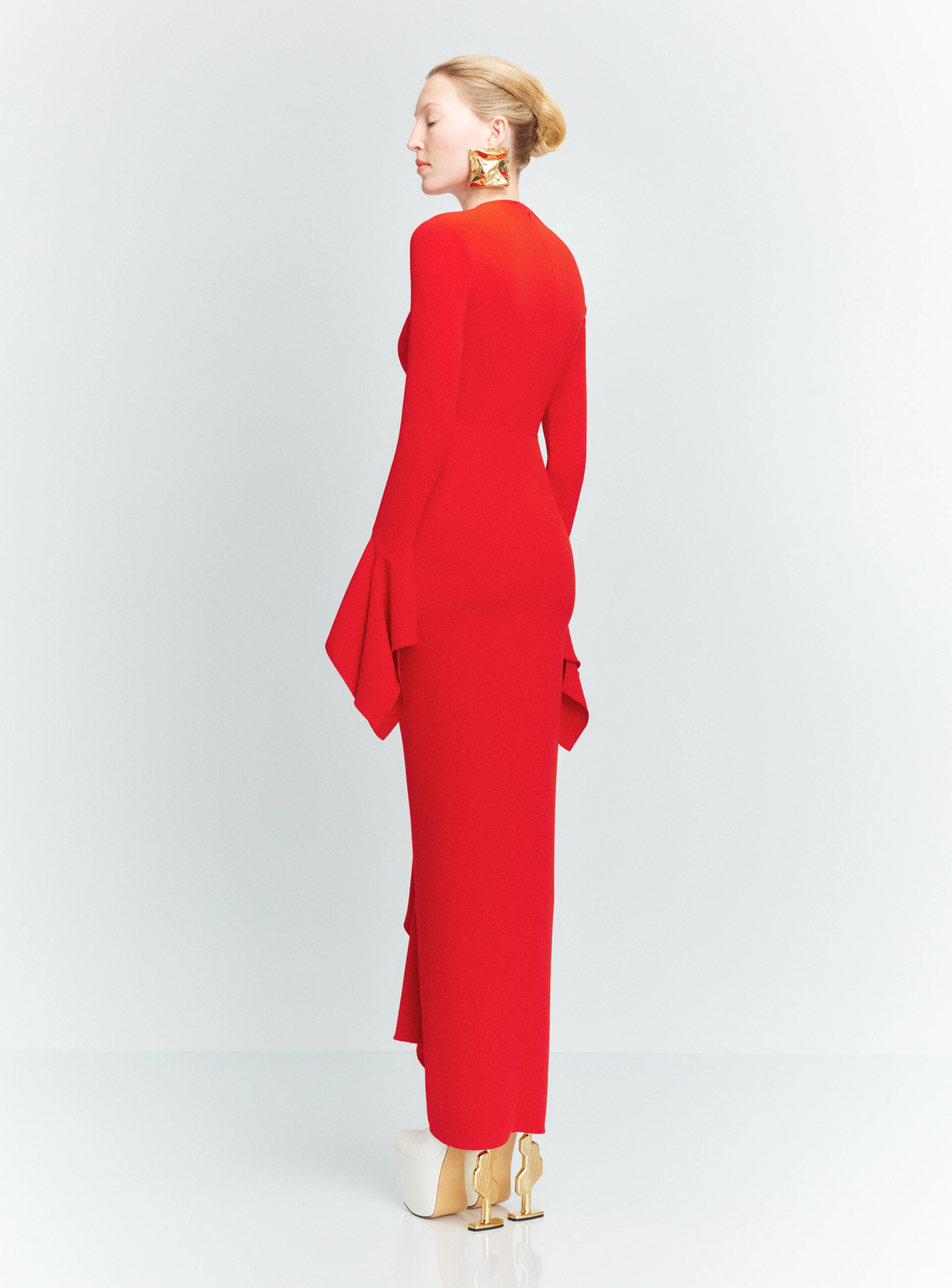 The Della Maxi Dress in Red - Image 3