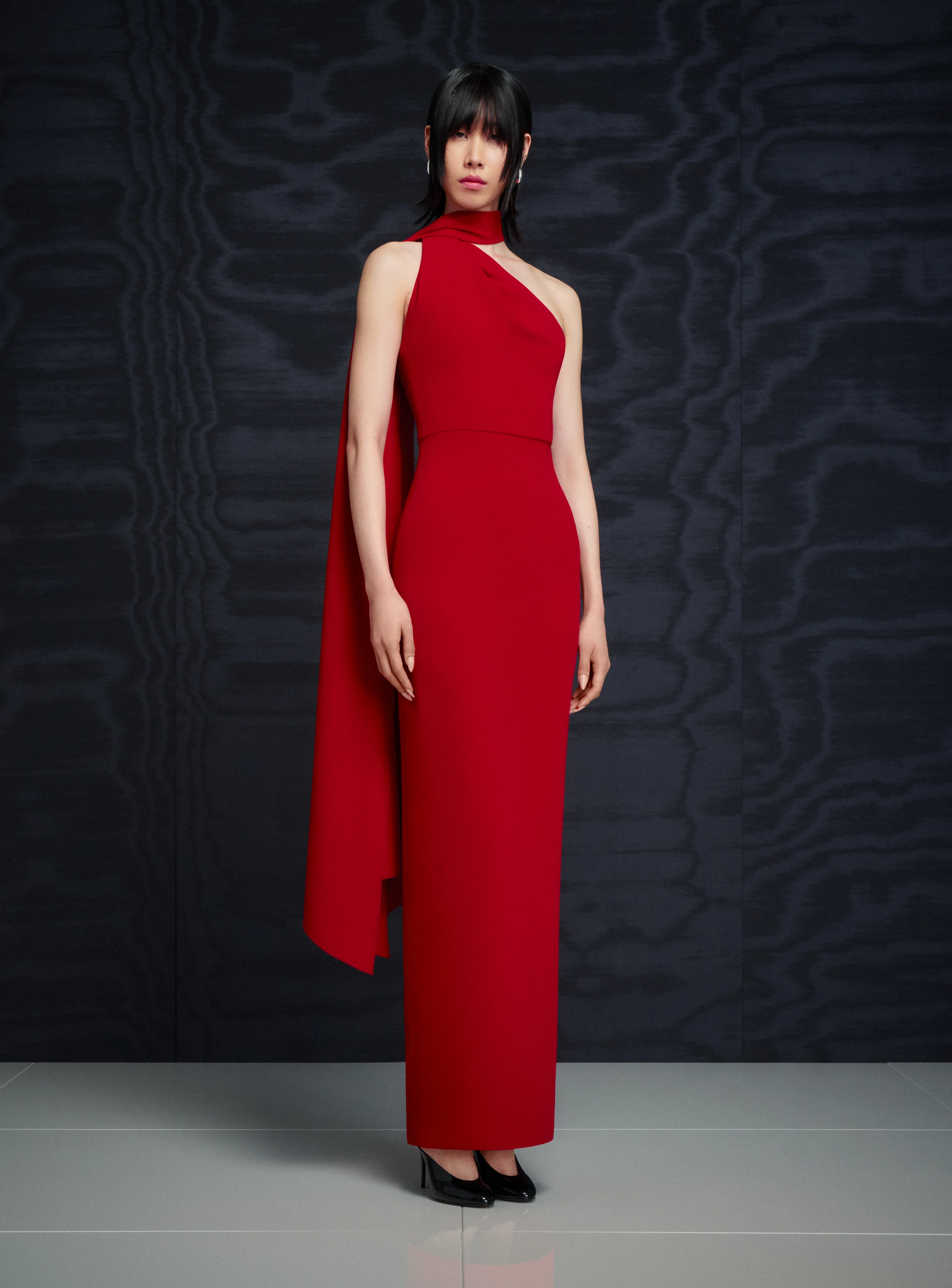 The Demi Maxi Dress in Crimson Red - Image 2