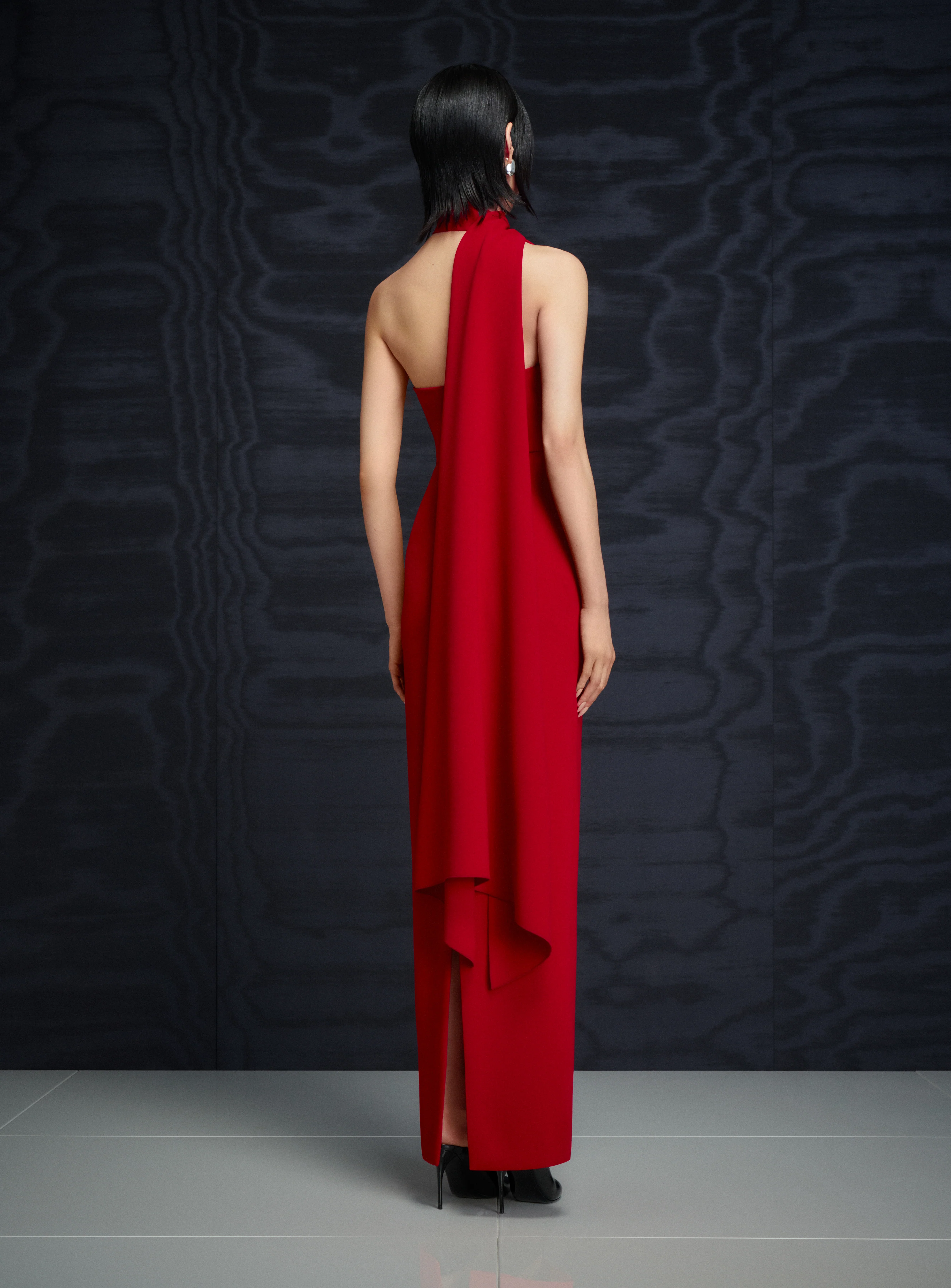 The Demi Maxi Dress in Crimson Red - Image 3