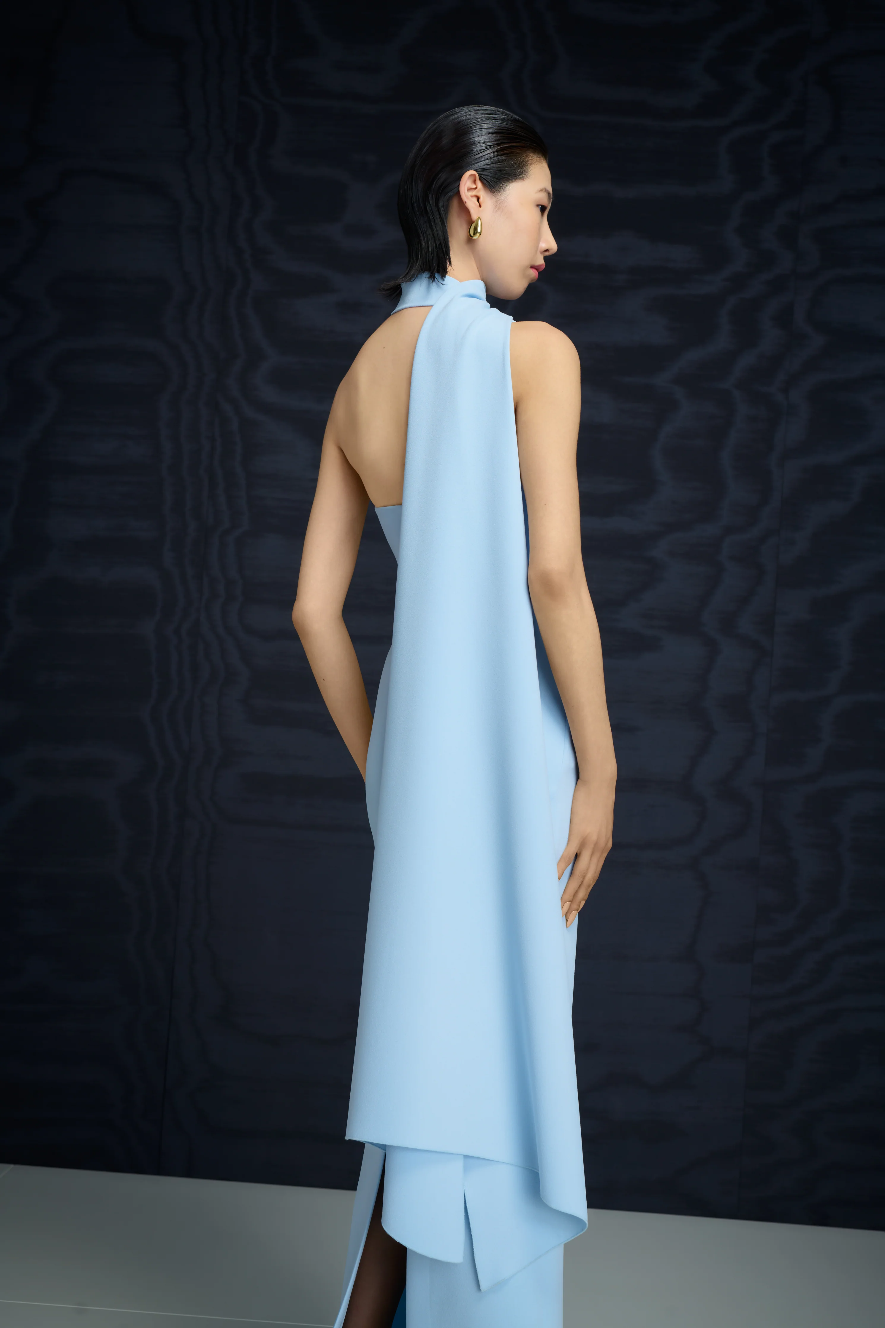 The Demi Maxi Dress in Ice Blue - Image 2