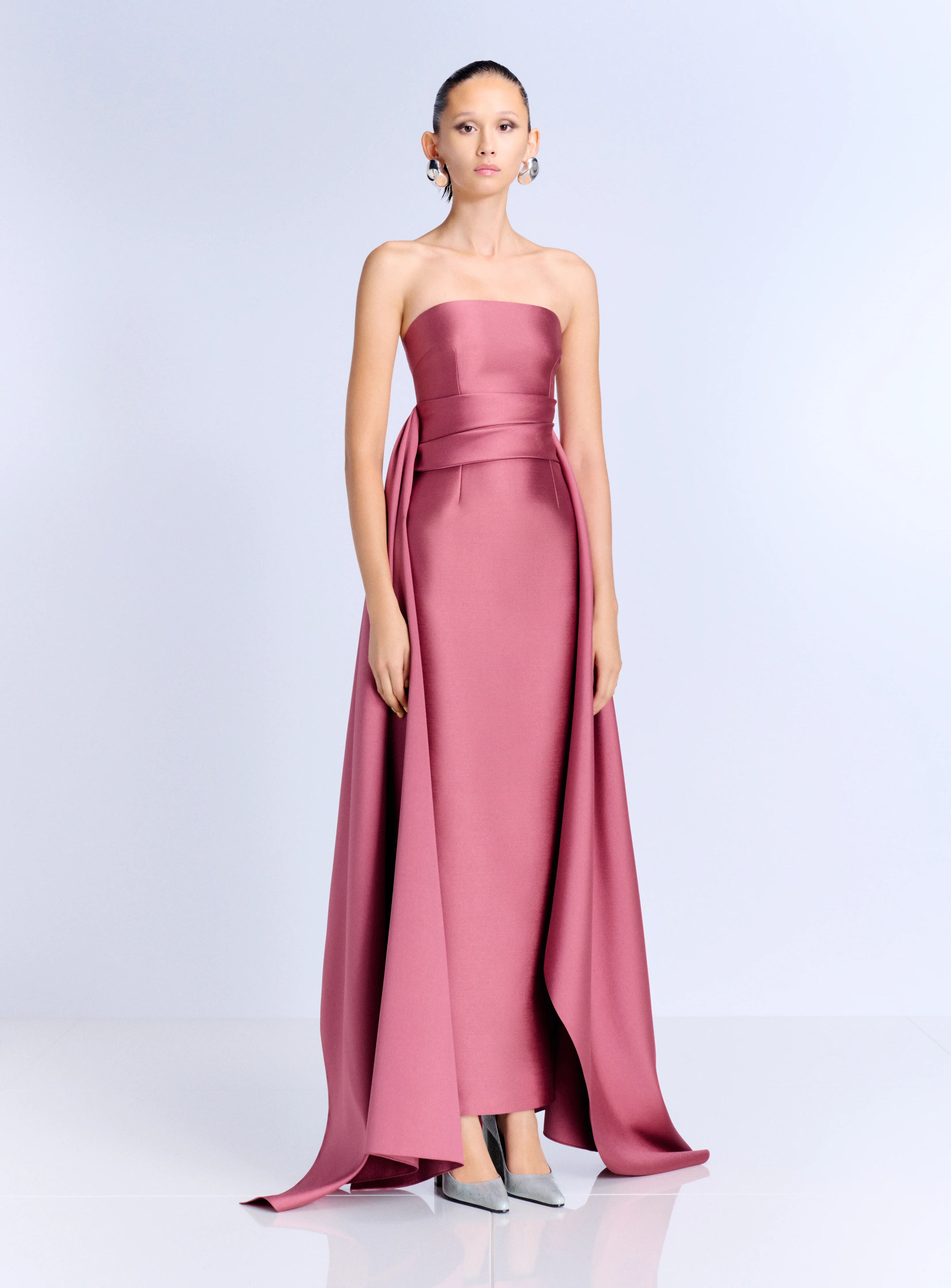 The Elara Maxi Dress in Dark Rose - Image 4