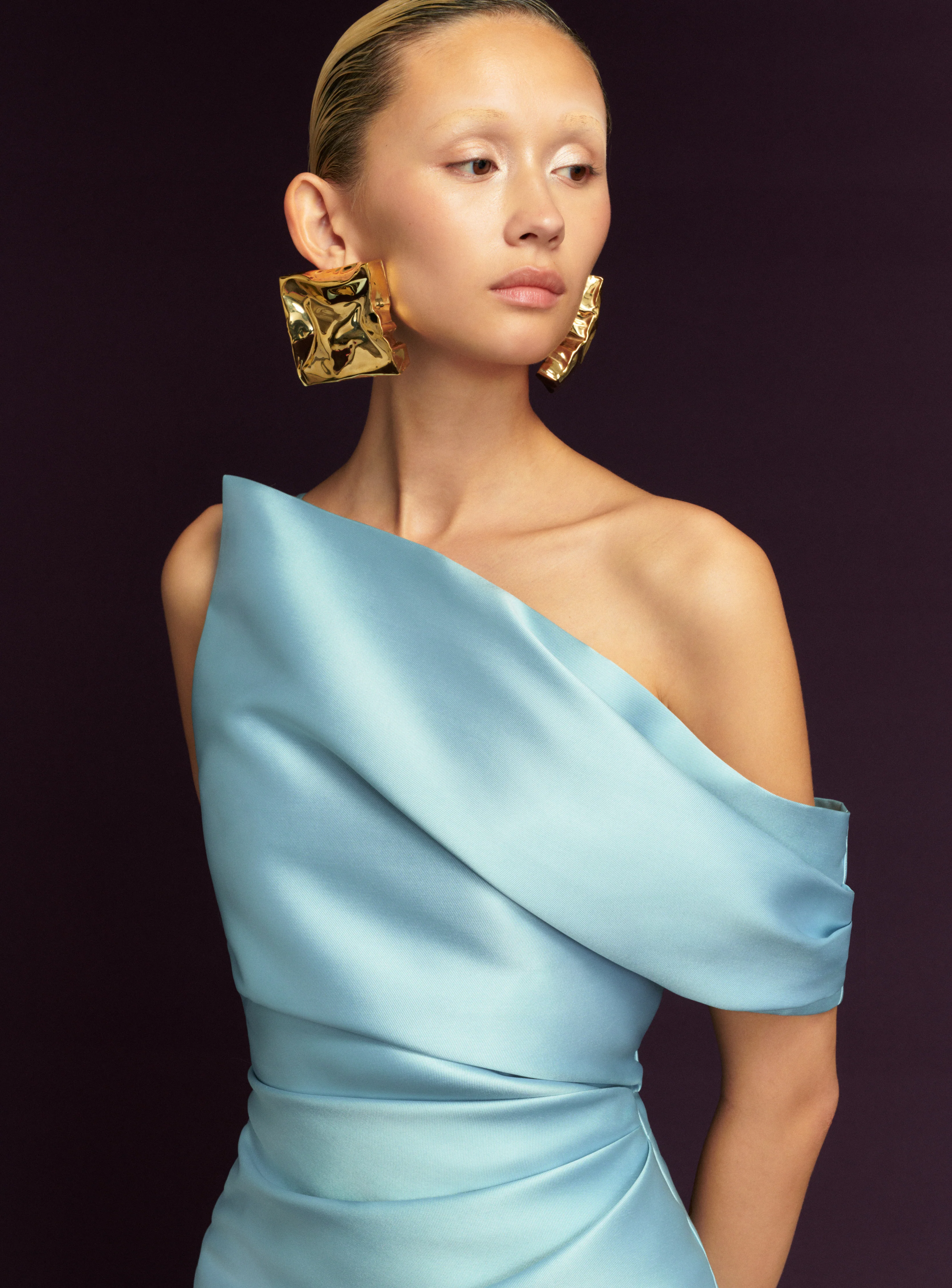 The Ellison Midi Dress in Arctic Blue - Image 2