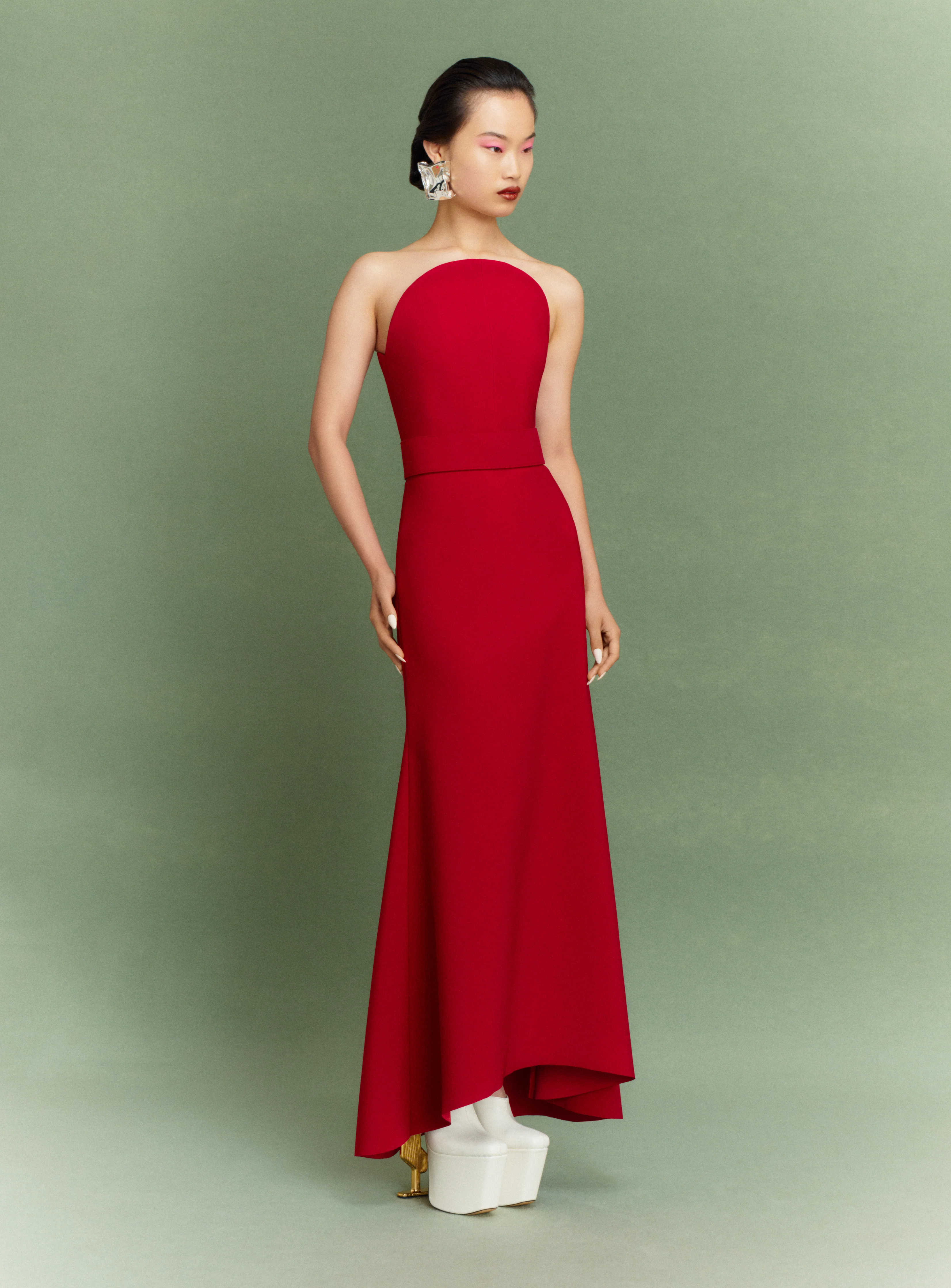 The Ember Maxi Dress in Ruby - Image 2