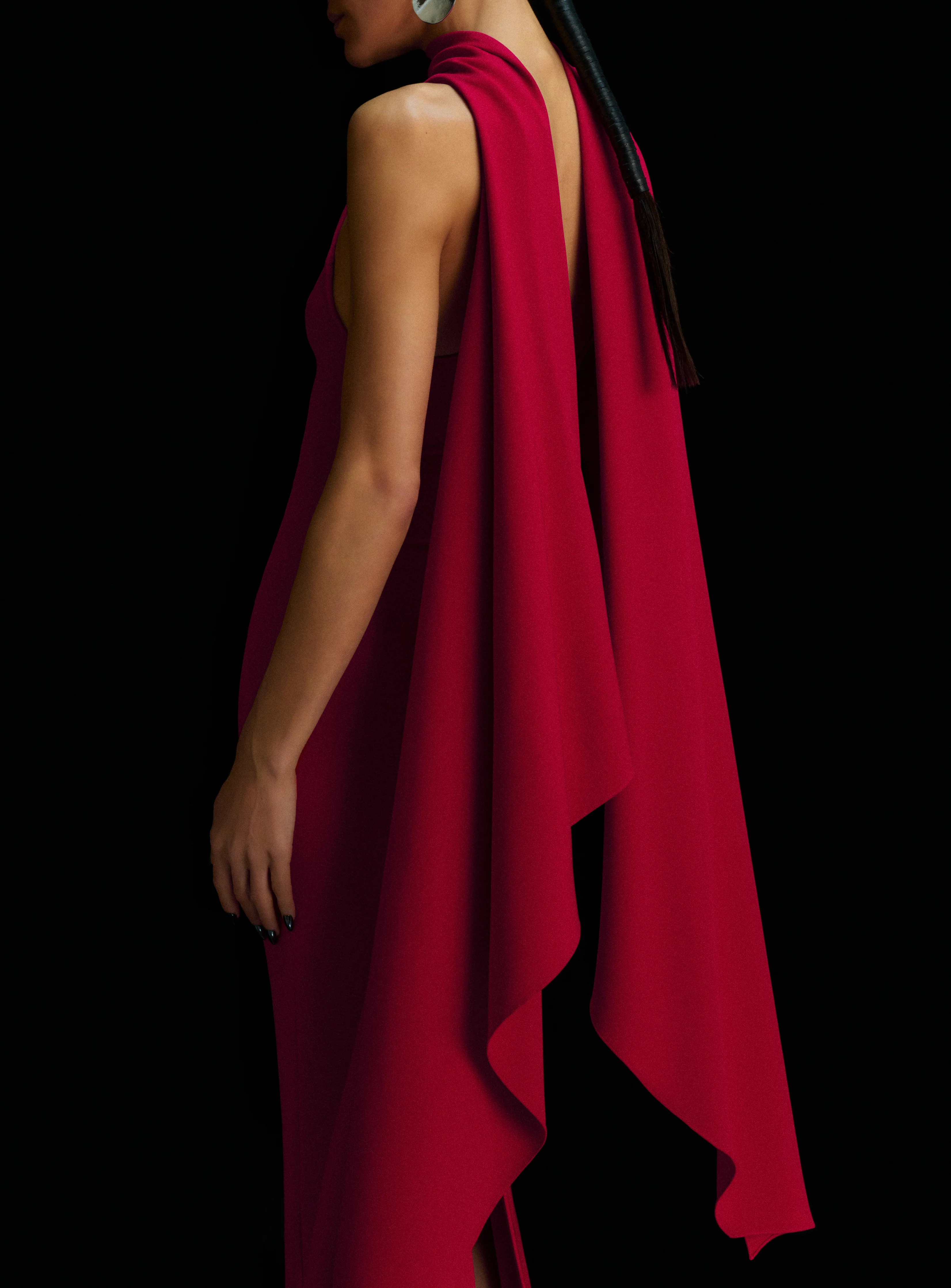 The Emerson Maxi Dress in Ruby - Image 3