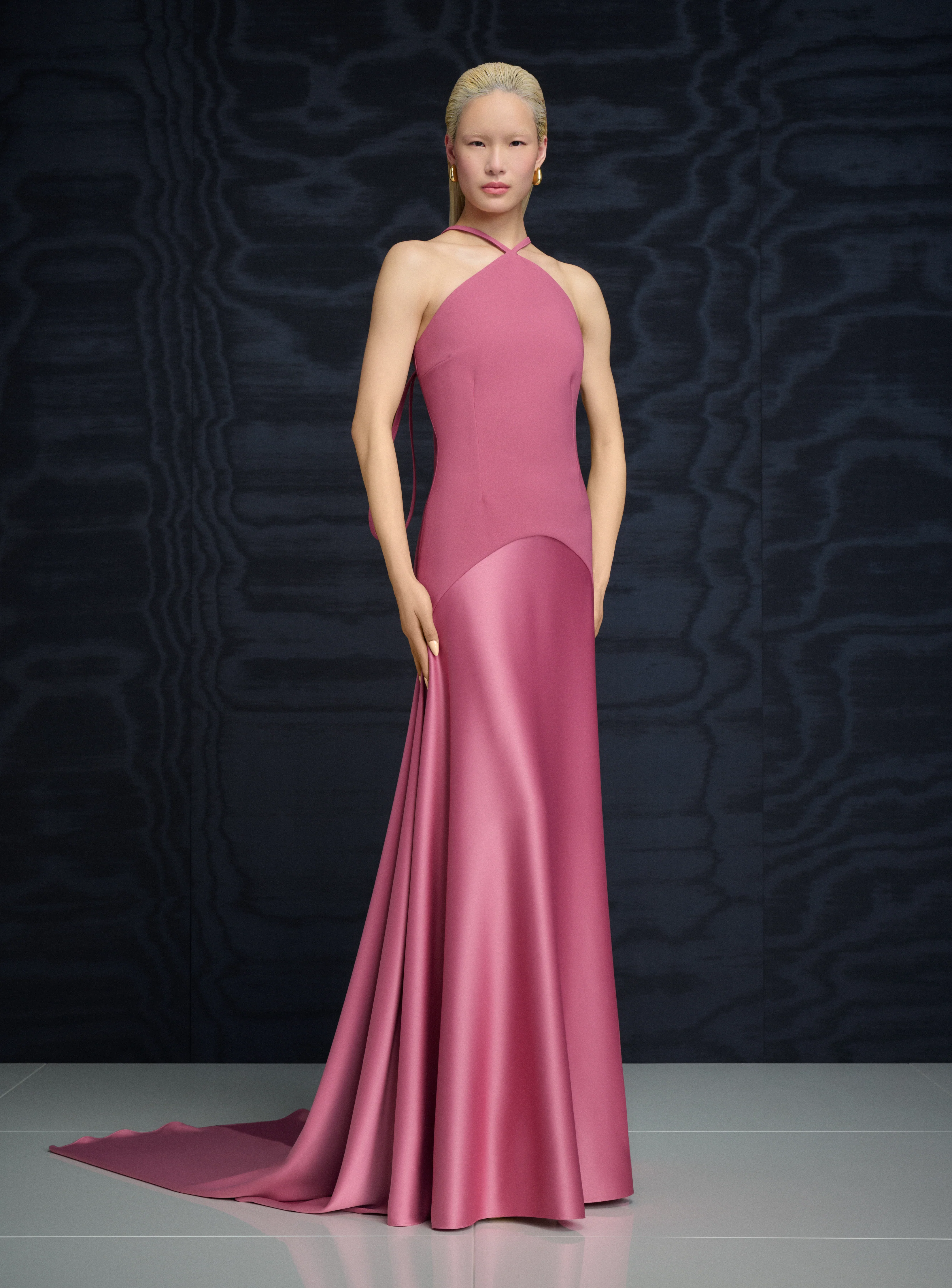 The Florie Maxi Dress in Dark Rose