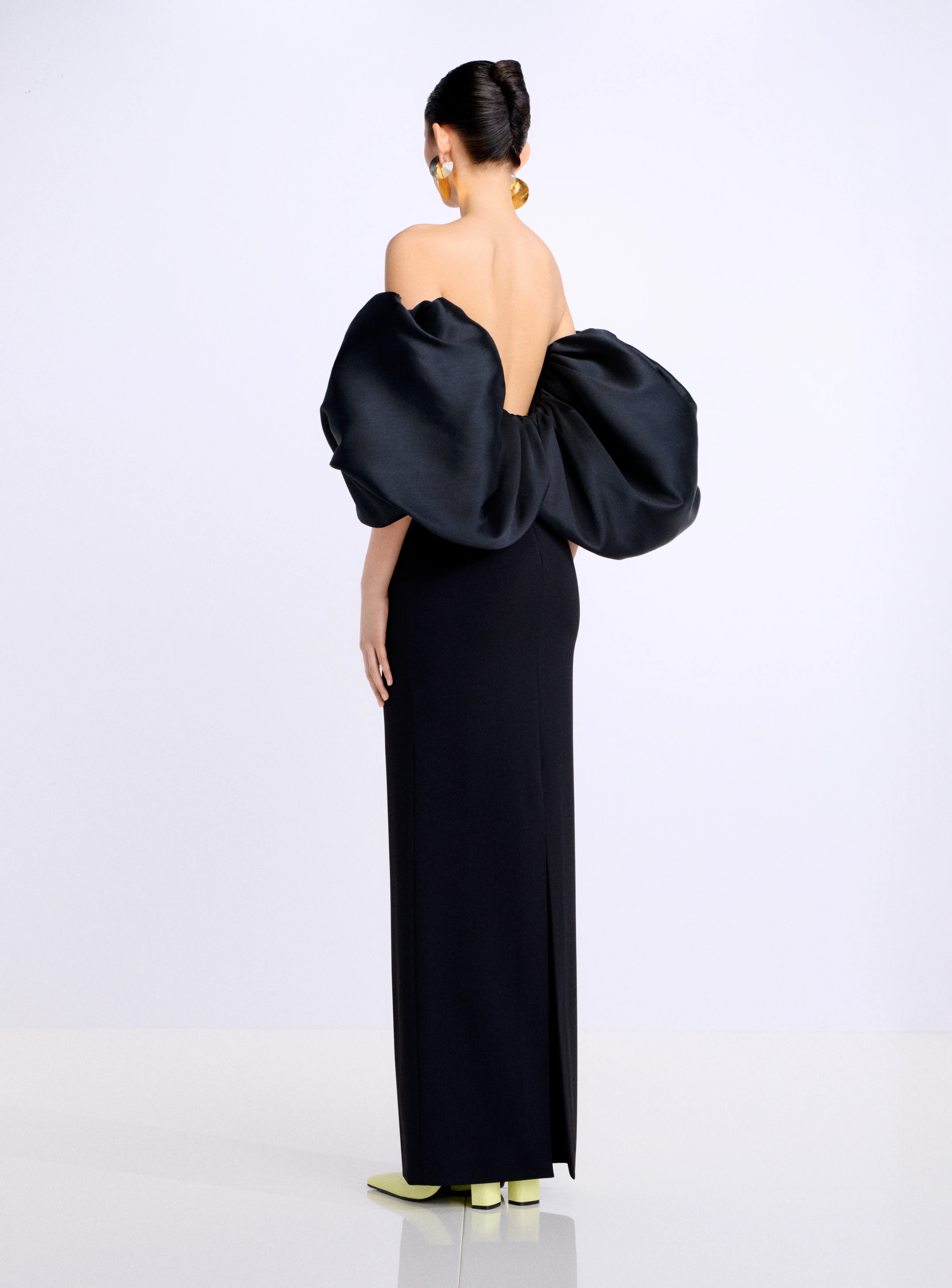 The Floris Maxi Dress in Black - Image 3