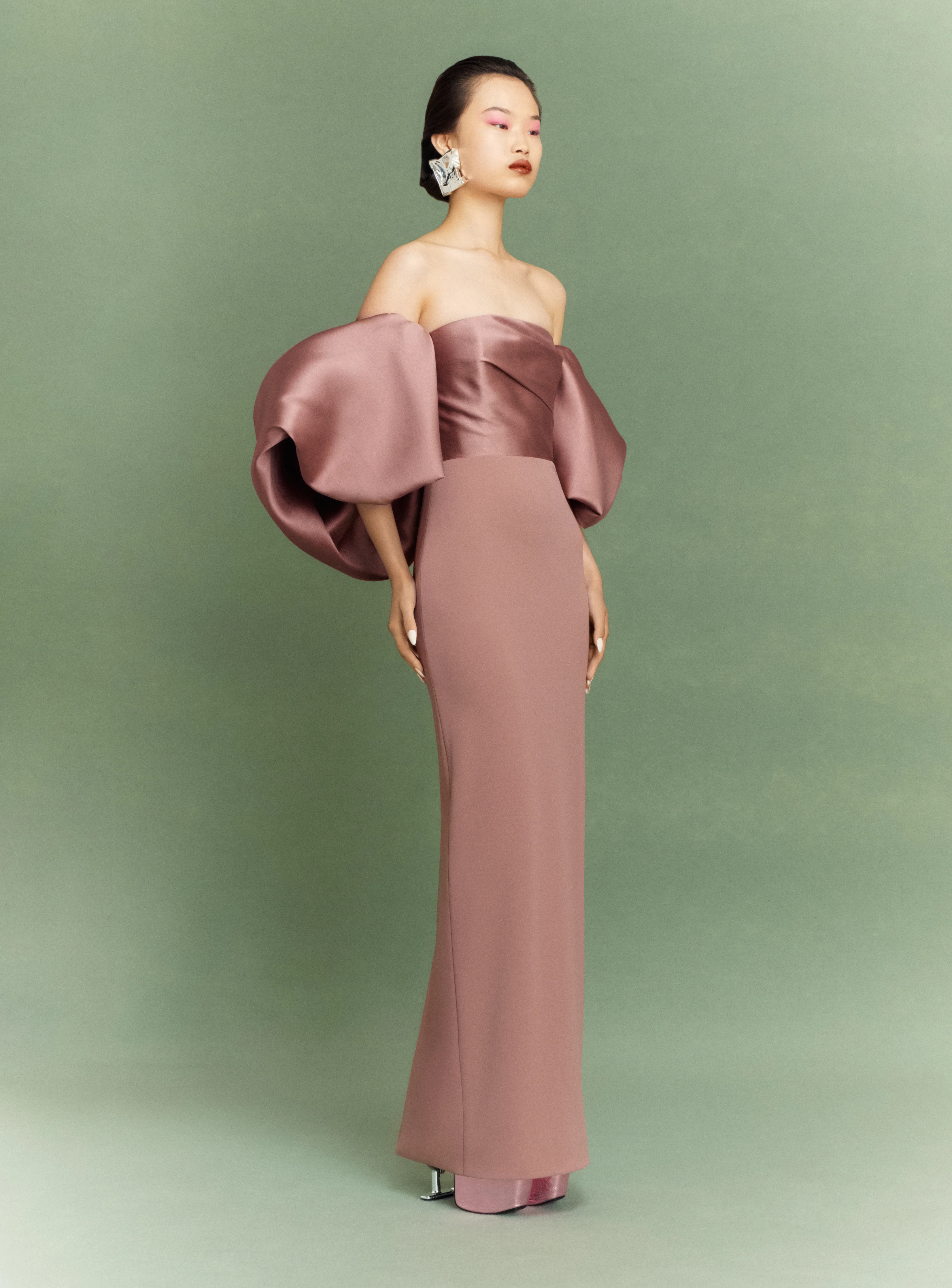 The Floris Maxi Dress in Cocoa - Image 3