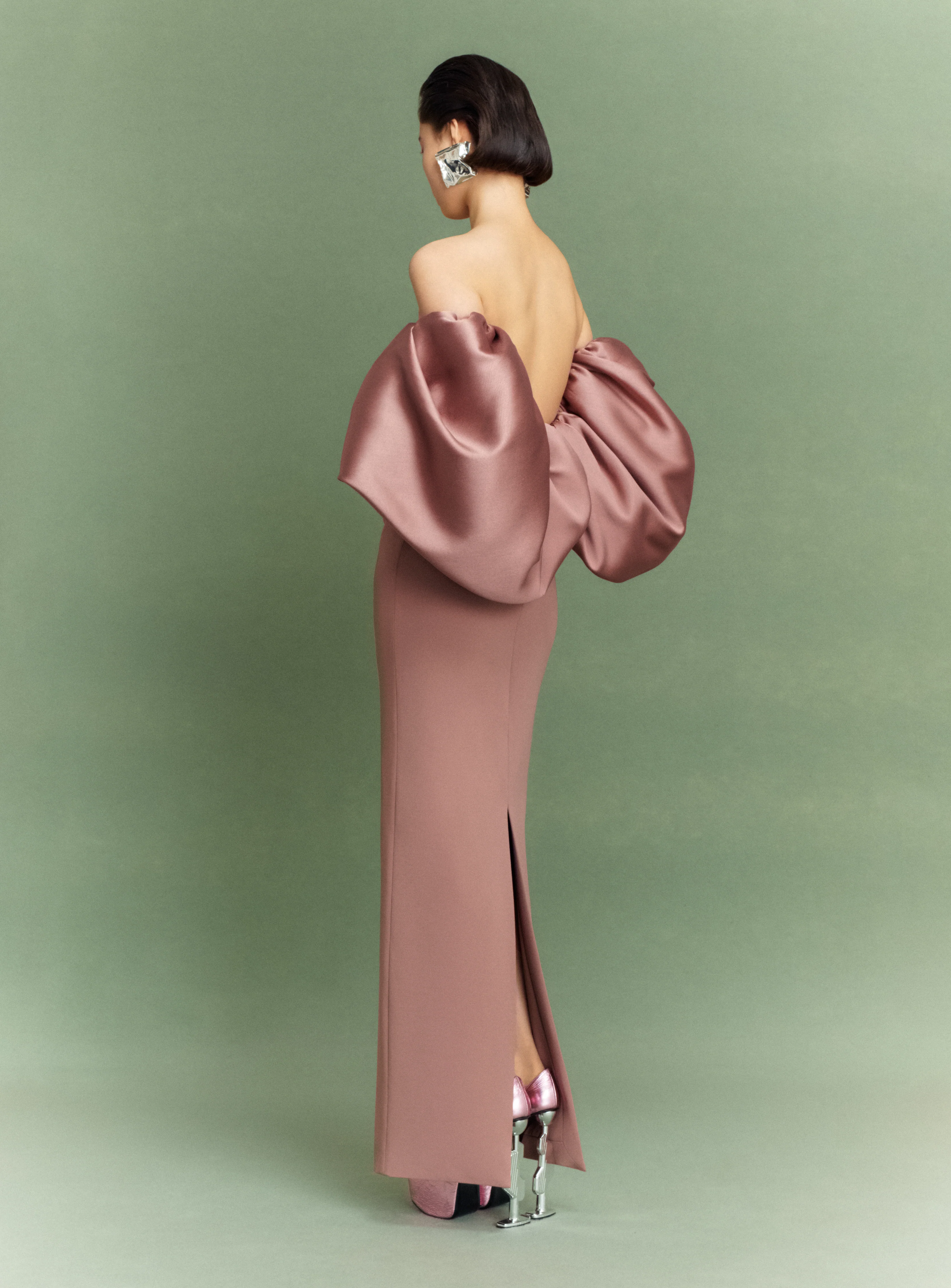 The Floris Maxi Dress in Cocoa - Image 4