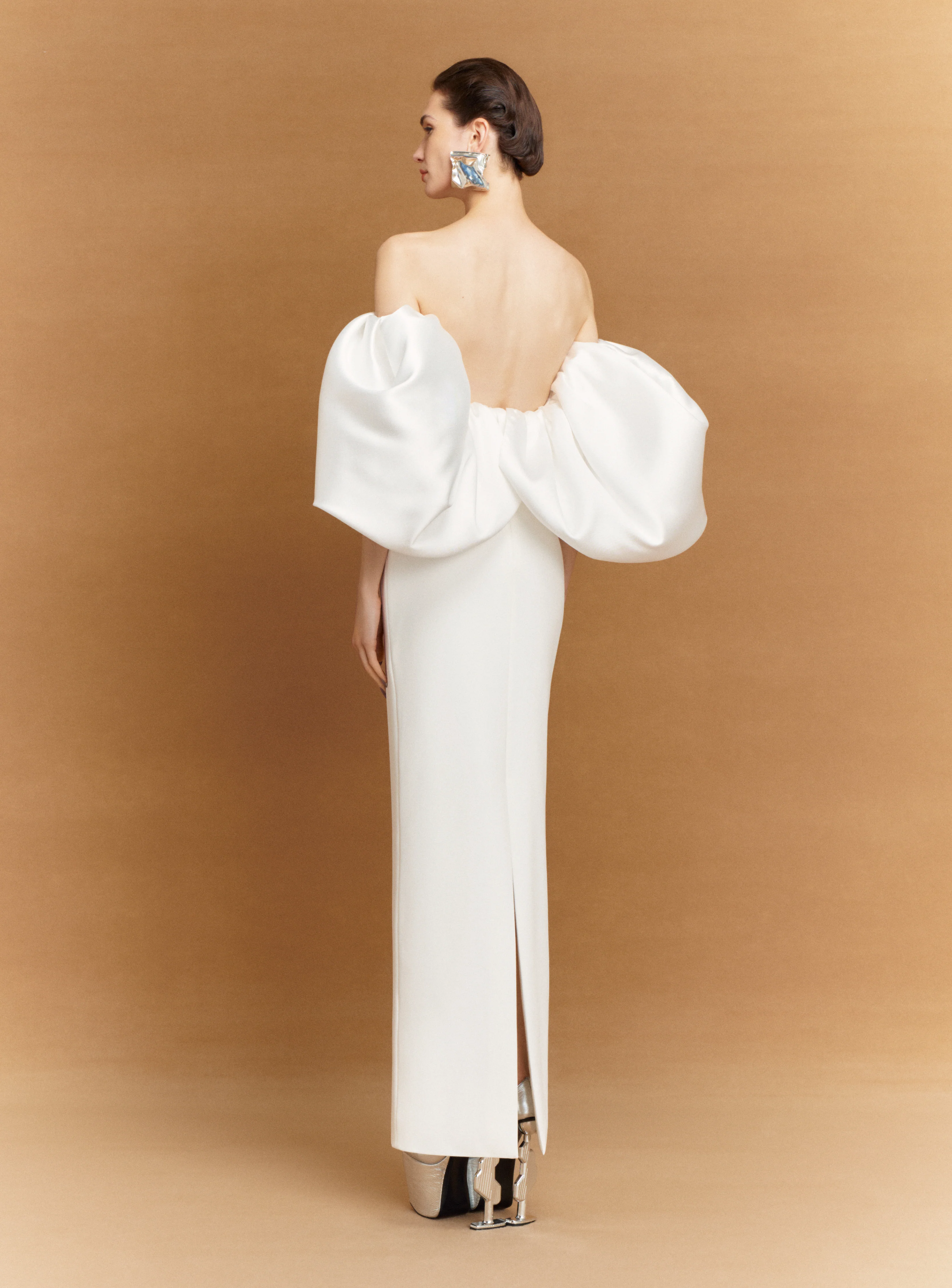 The Floris Maxi Dress in Cream - Image 4