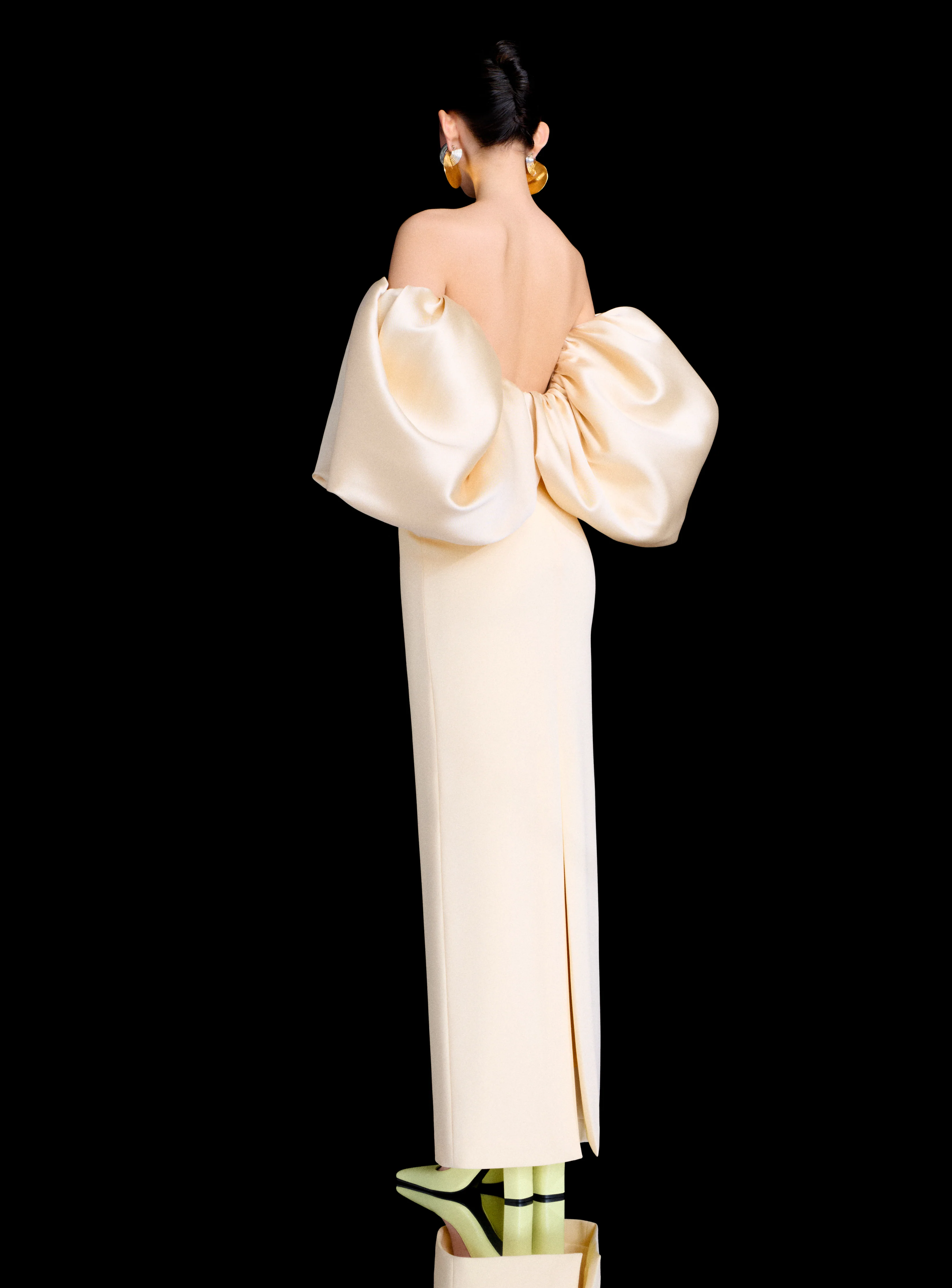 The Floris Maxi Dress in Pearl - Image 2