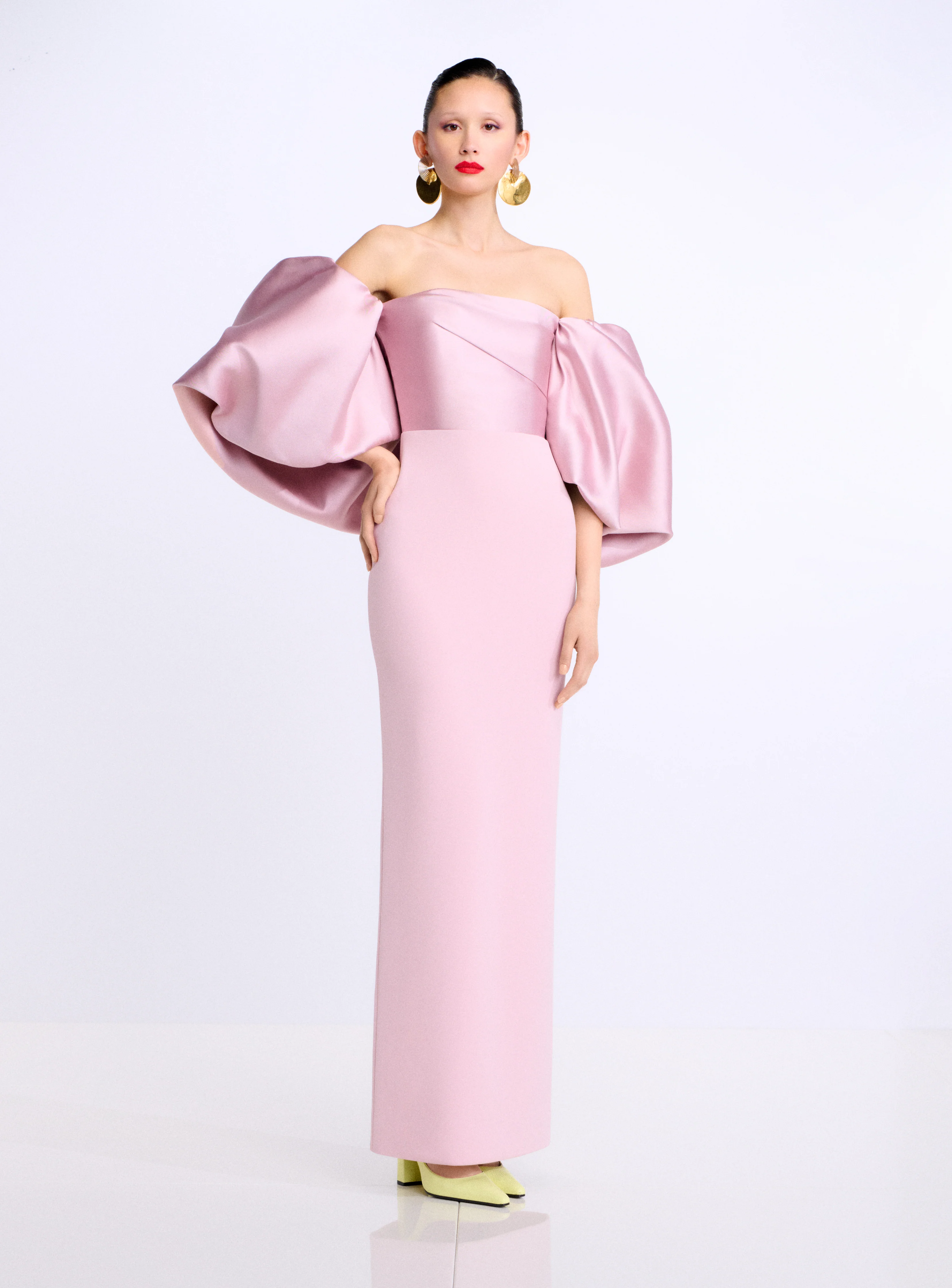 The Floris Maxi Dress in Petal Pink
