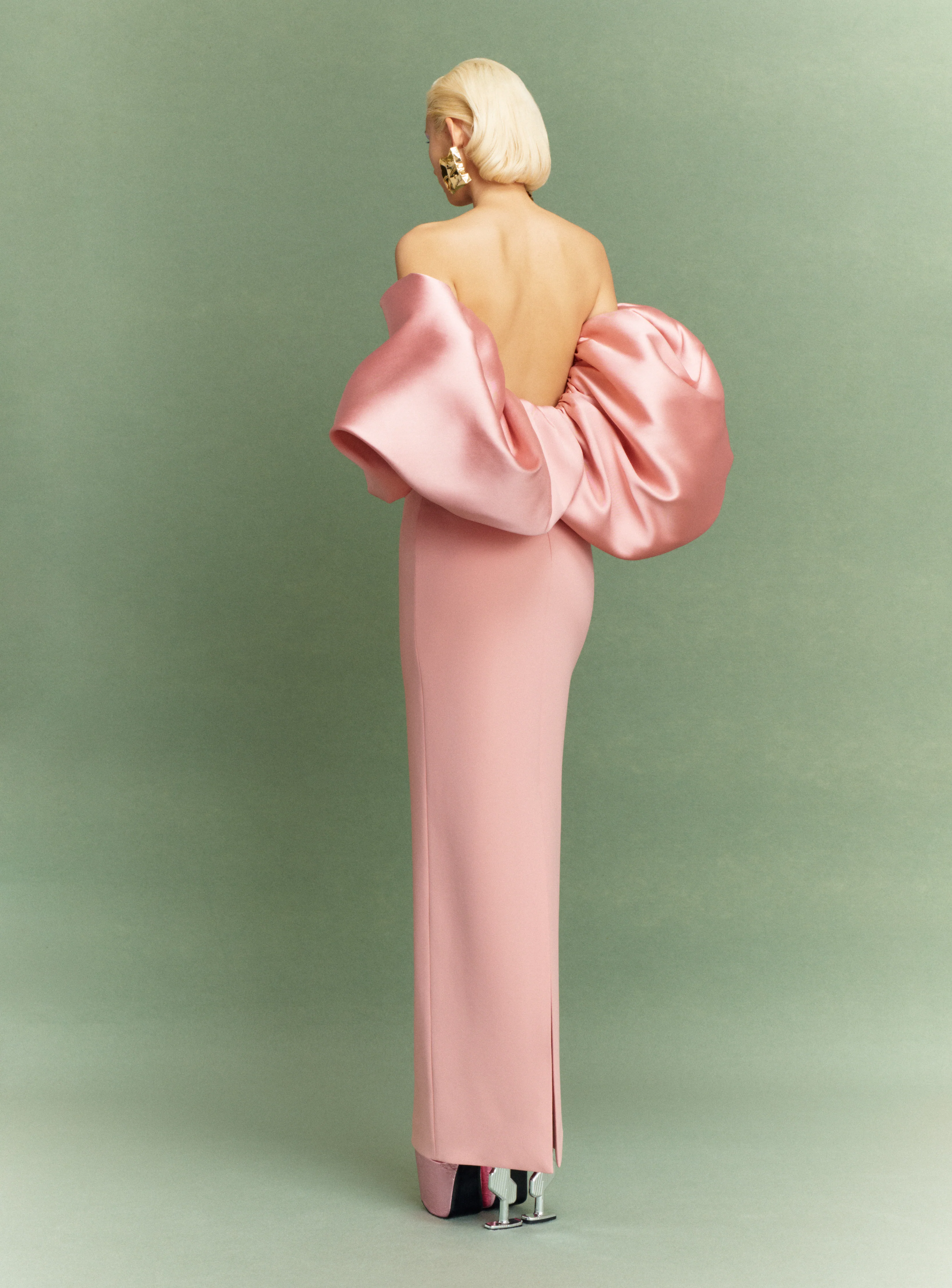 The Floris Maxi Dress in Putty Pink - Image 4