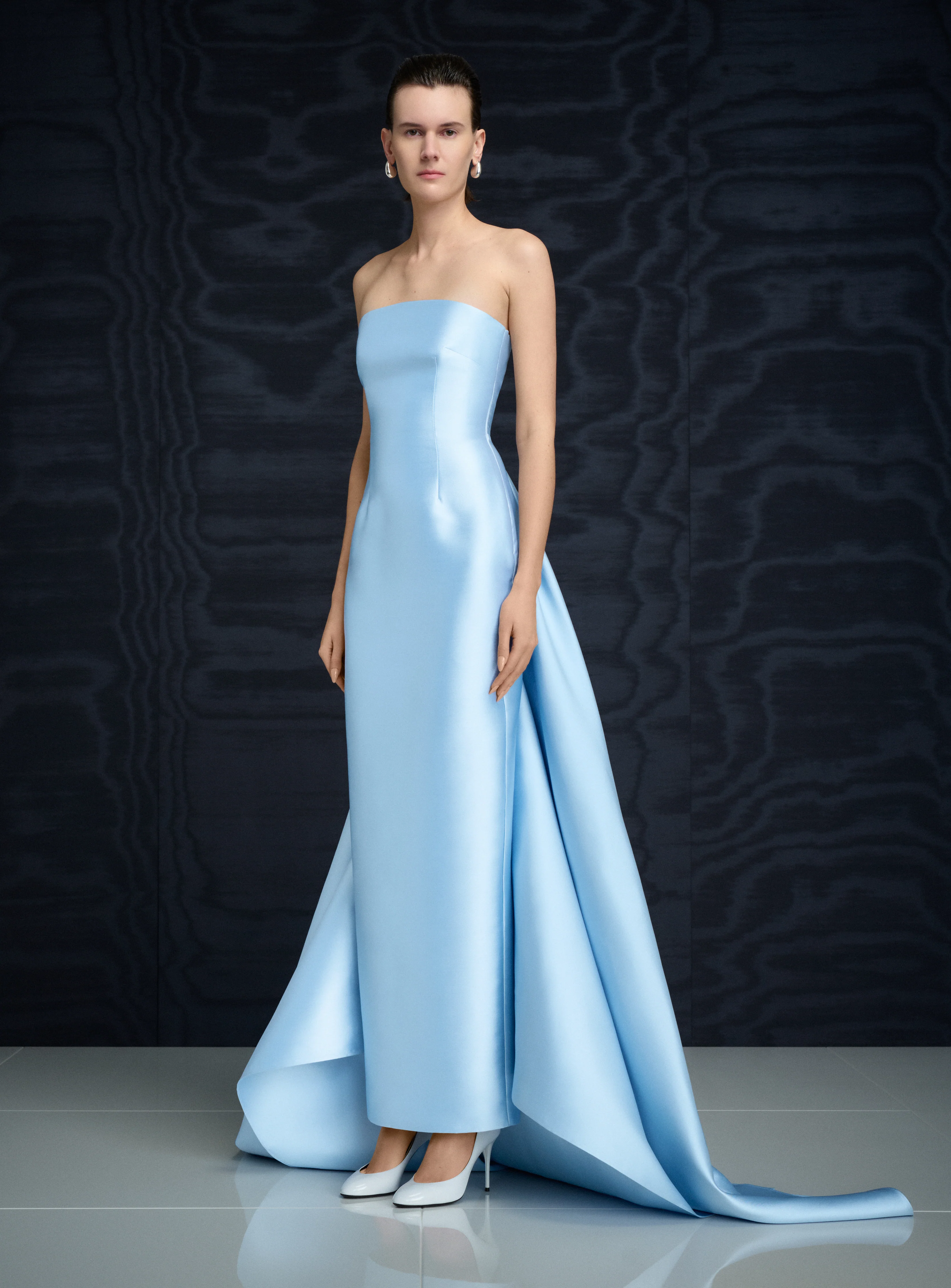 The Imani Maxi Dress in Ice Blue - Image 2