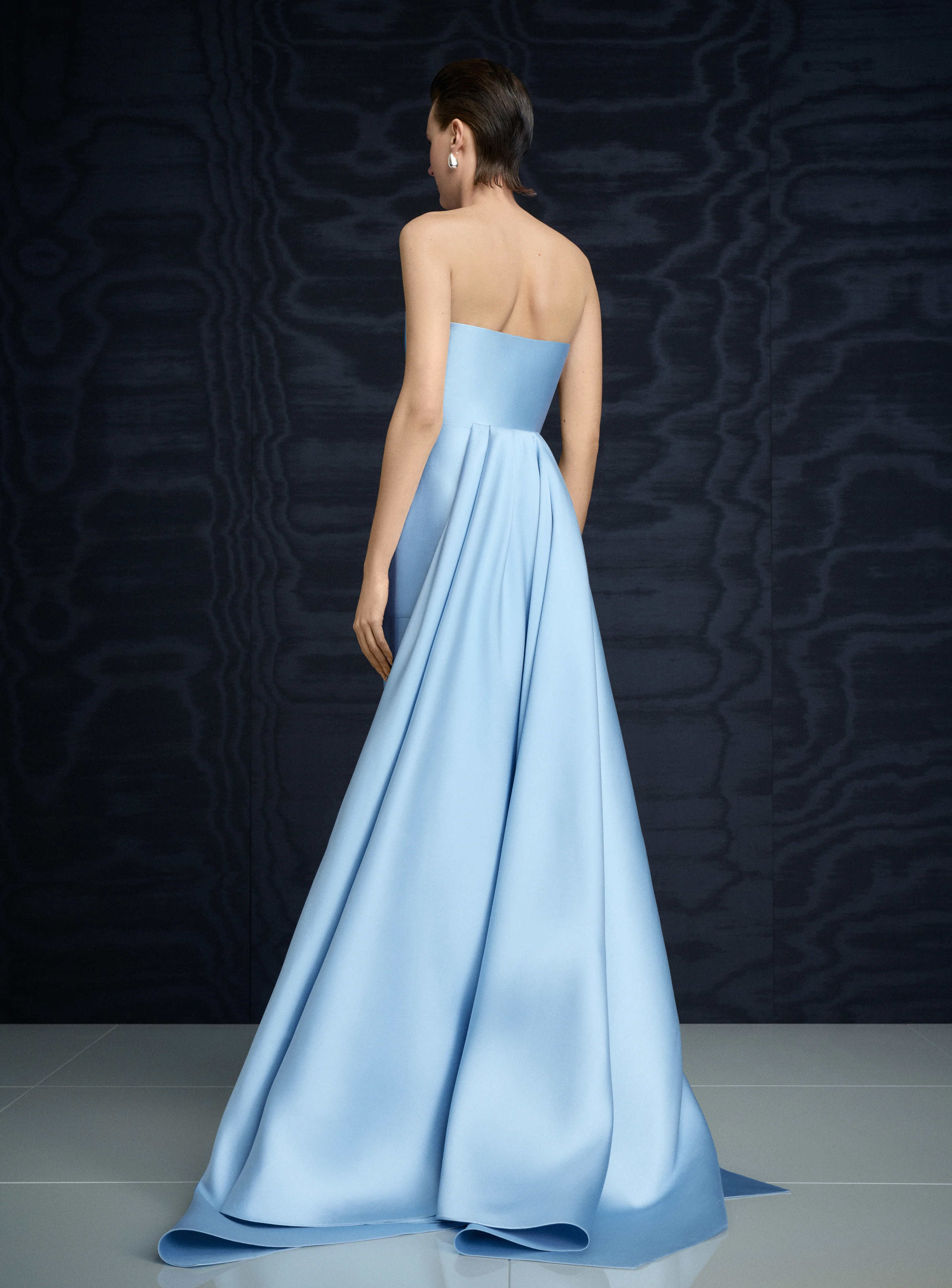 The Imani Maxi Dress in Ice Blue - Image 3
