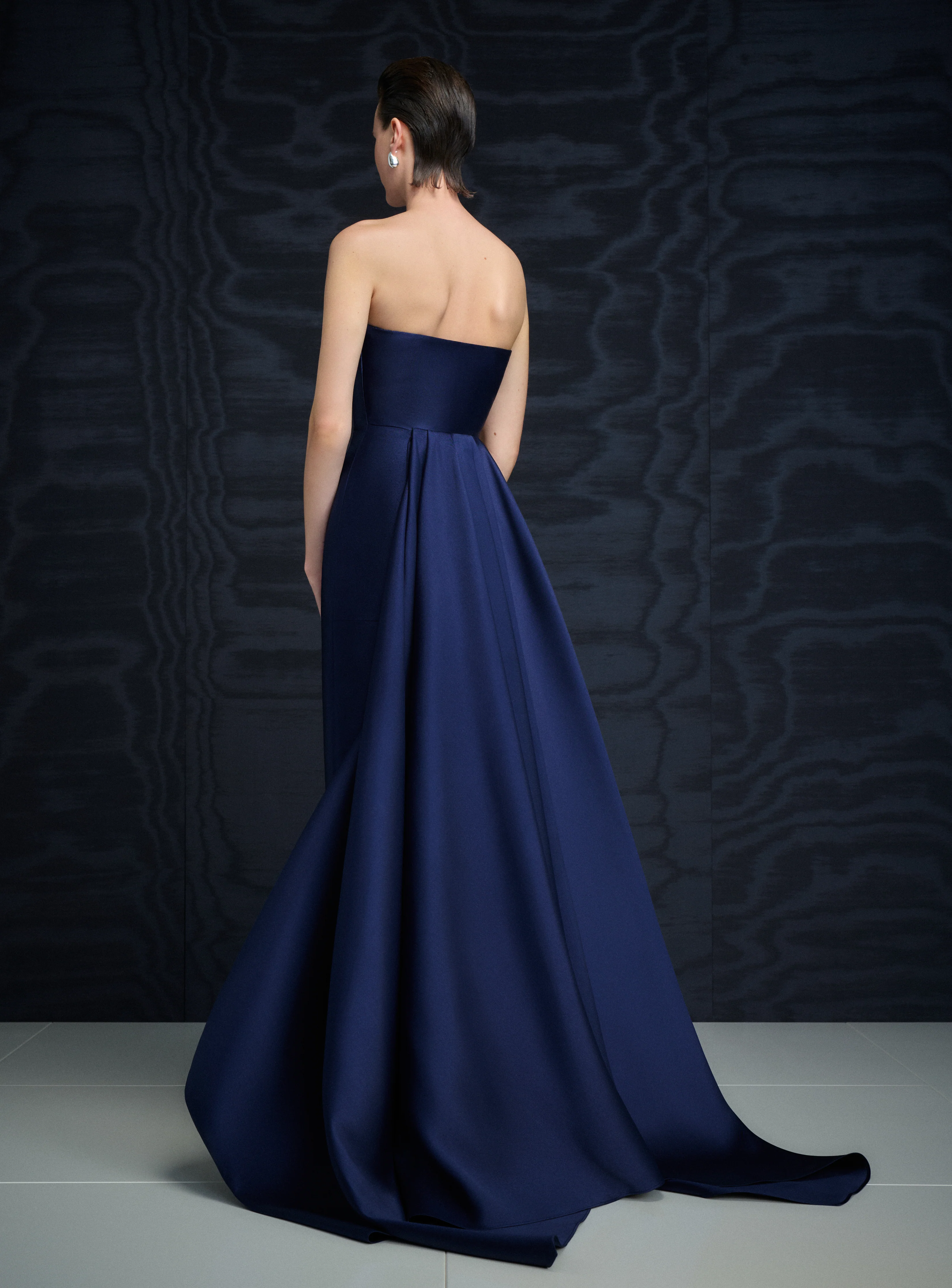 The Imani Maxi Dress in Navy - Image 3