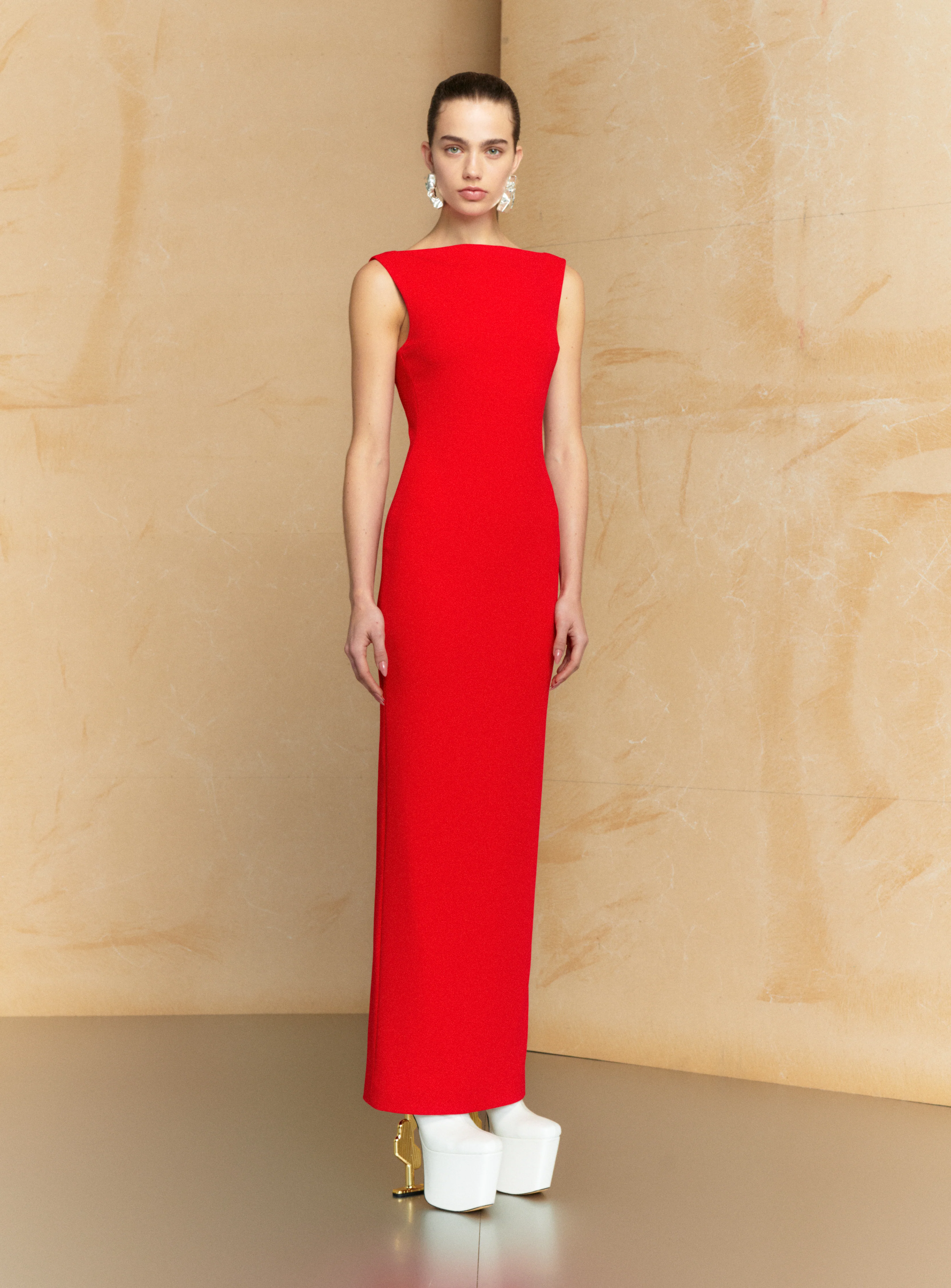 The Imogen Maxi Dress in Red - Image 2
