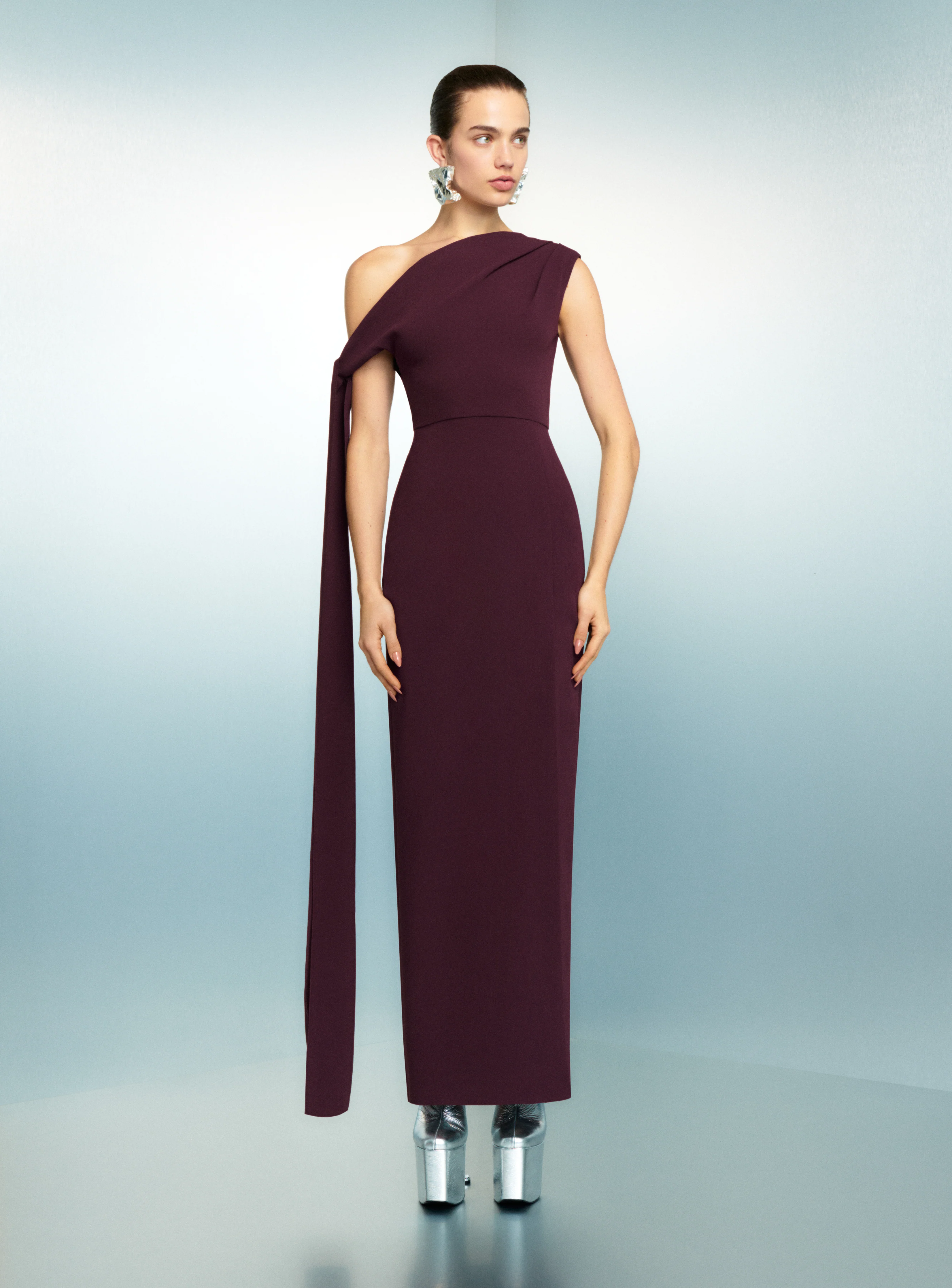 The Irina Maxi Dress in Raisin - Image 2