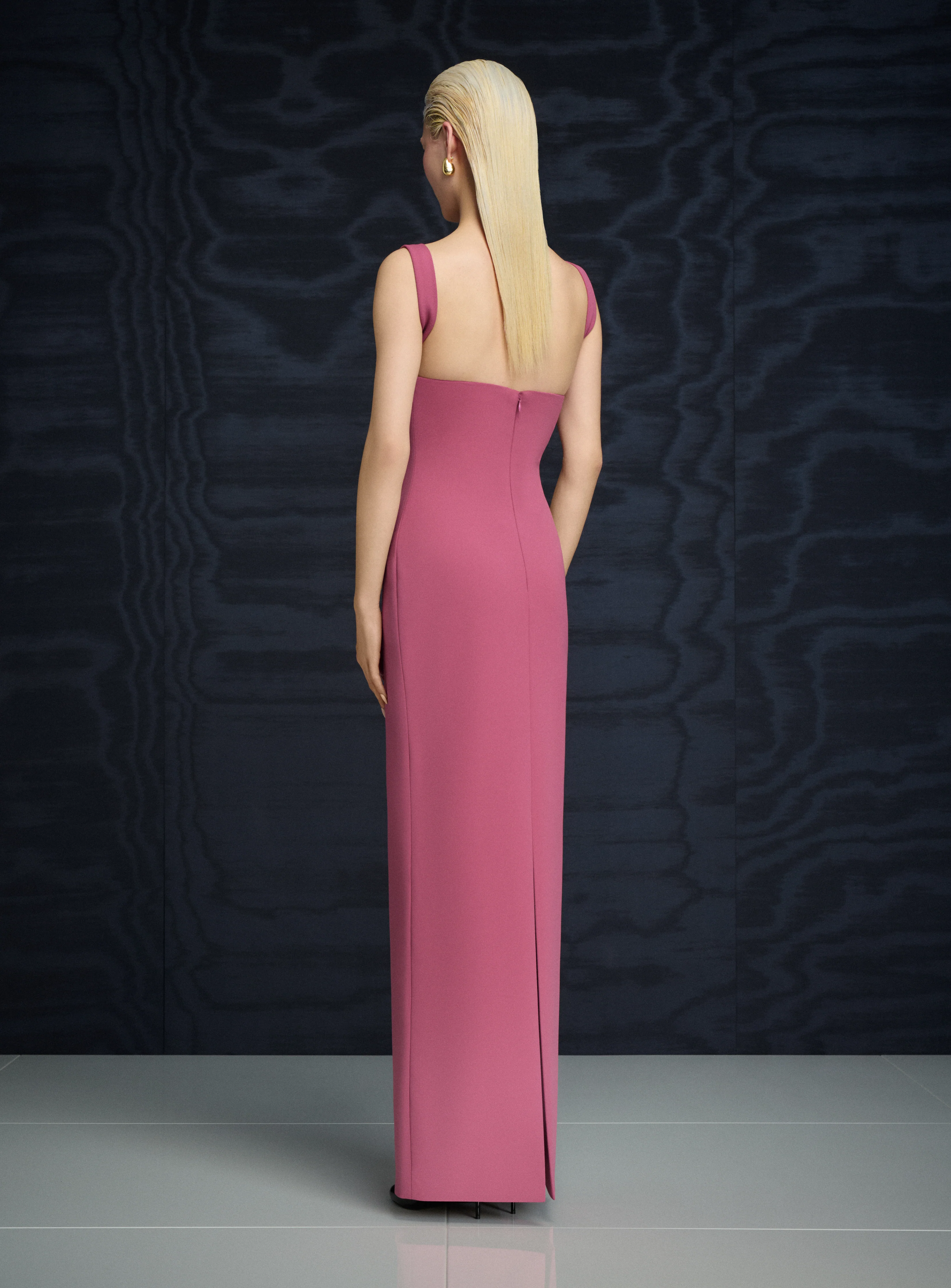 The Joni Maxi Dress in Dark Rose - Image 3